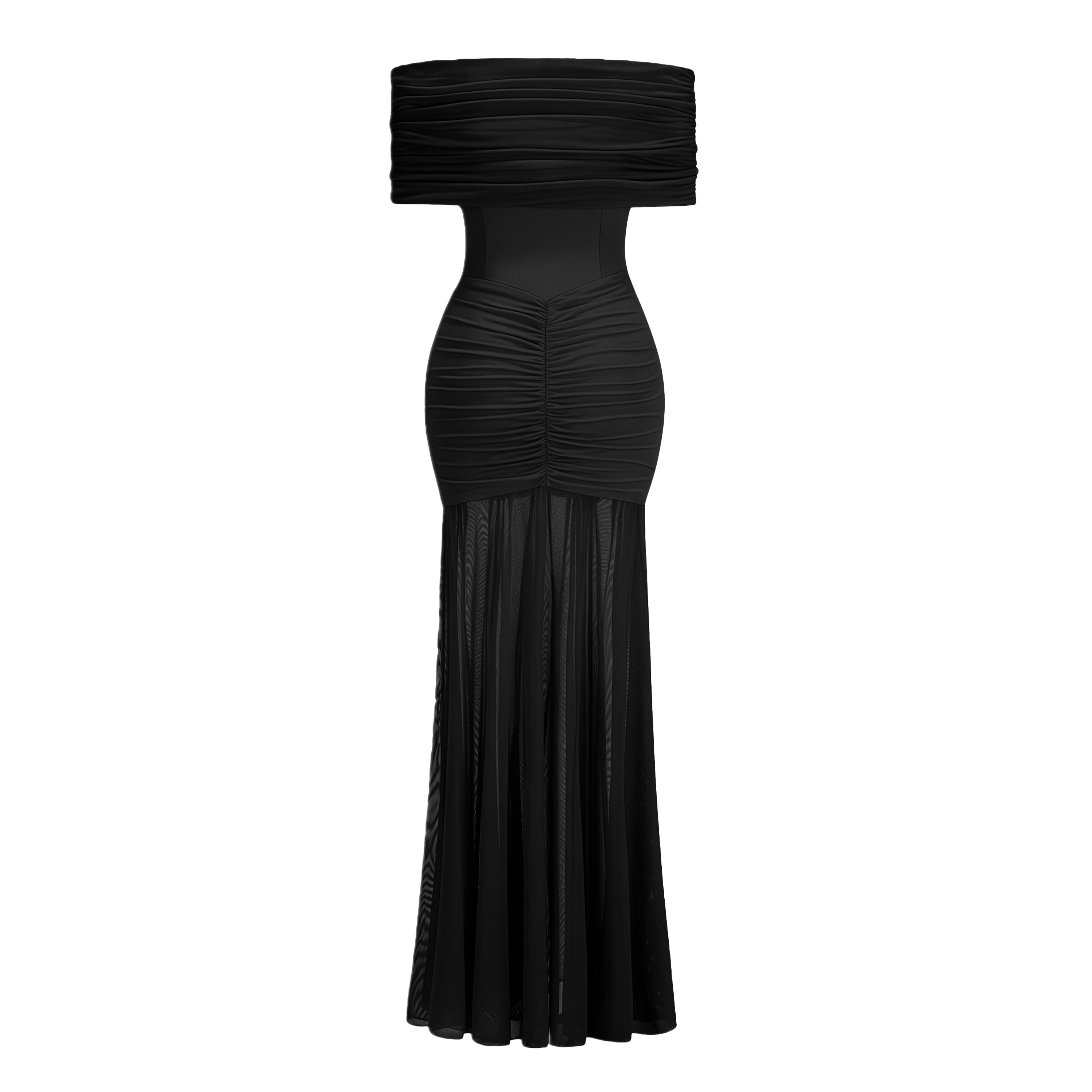 Ninon tulle-panel smocked maxi dress (Final Sale-US Only)