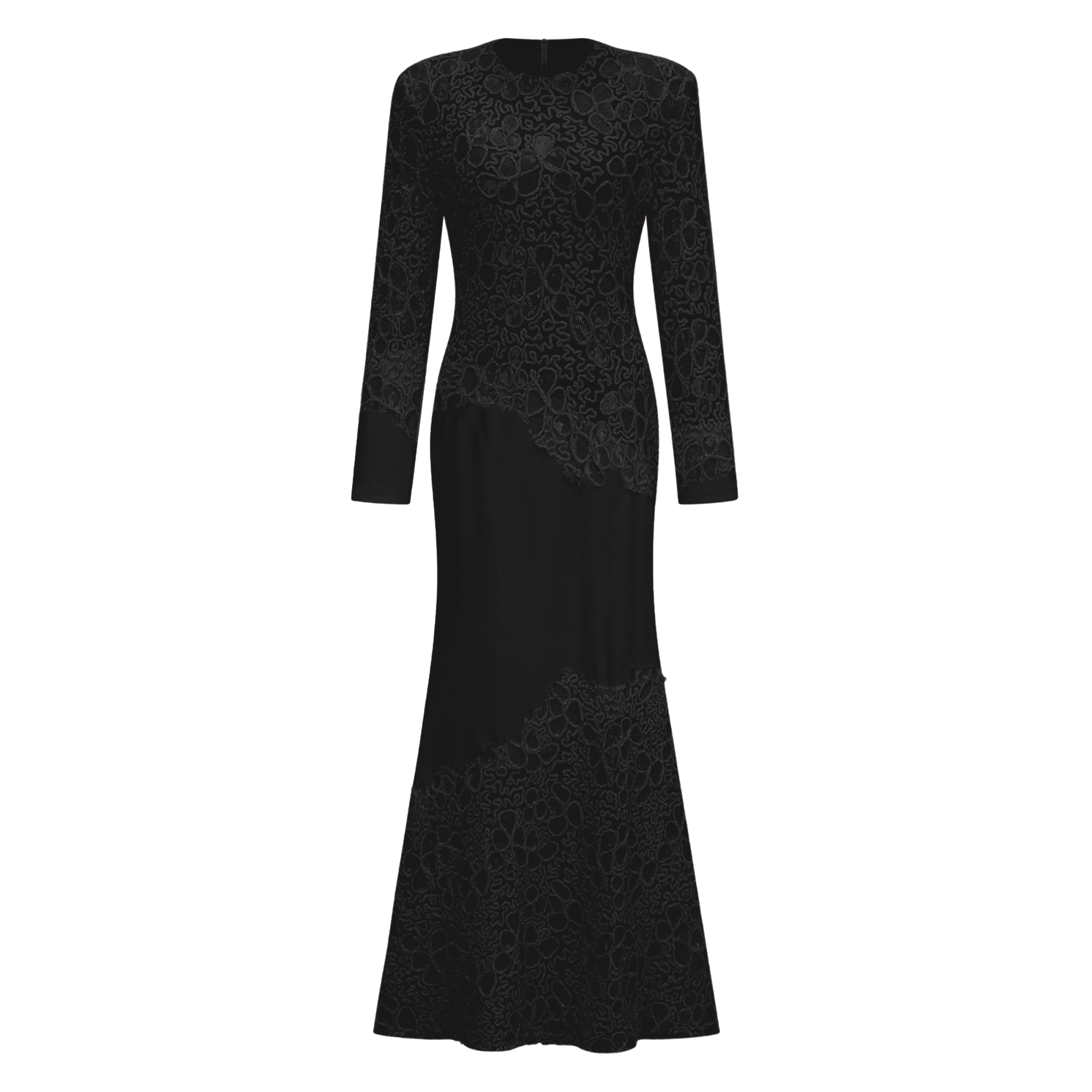 Mathilde Black Embroidered Maxi Dress (Final Sale)