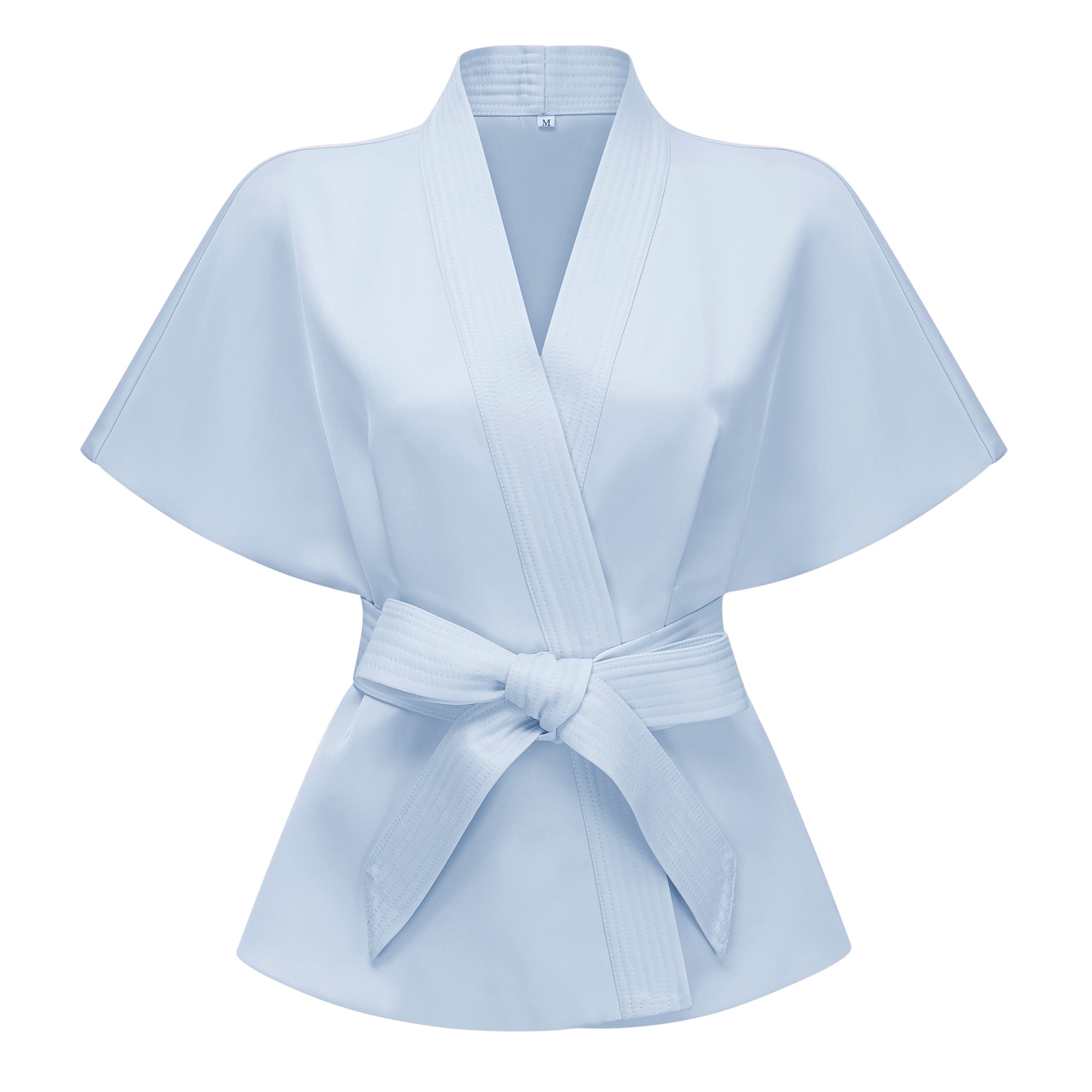 Johanna Blue Self-Tie Blouse & Skirt Set (Final Sale-US Only)