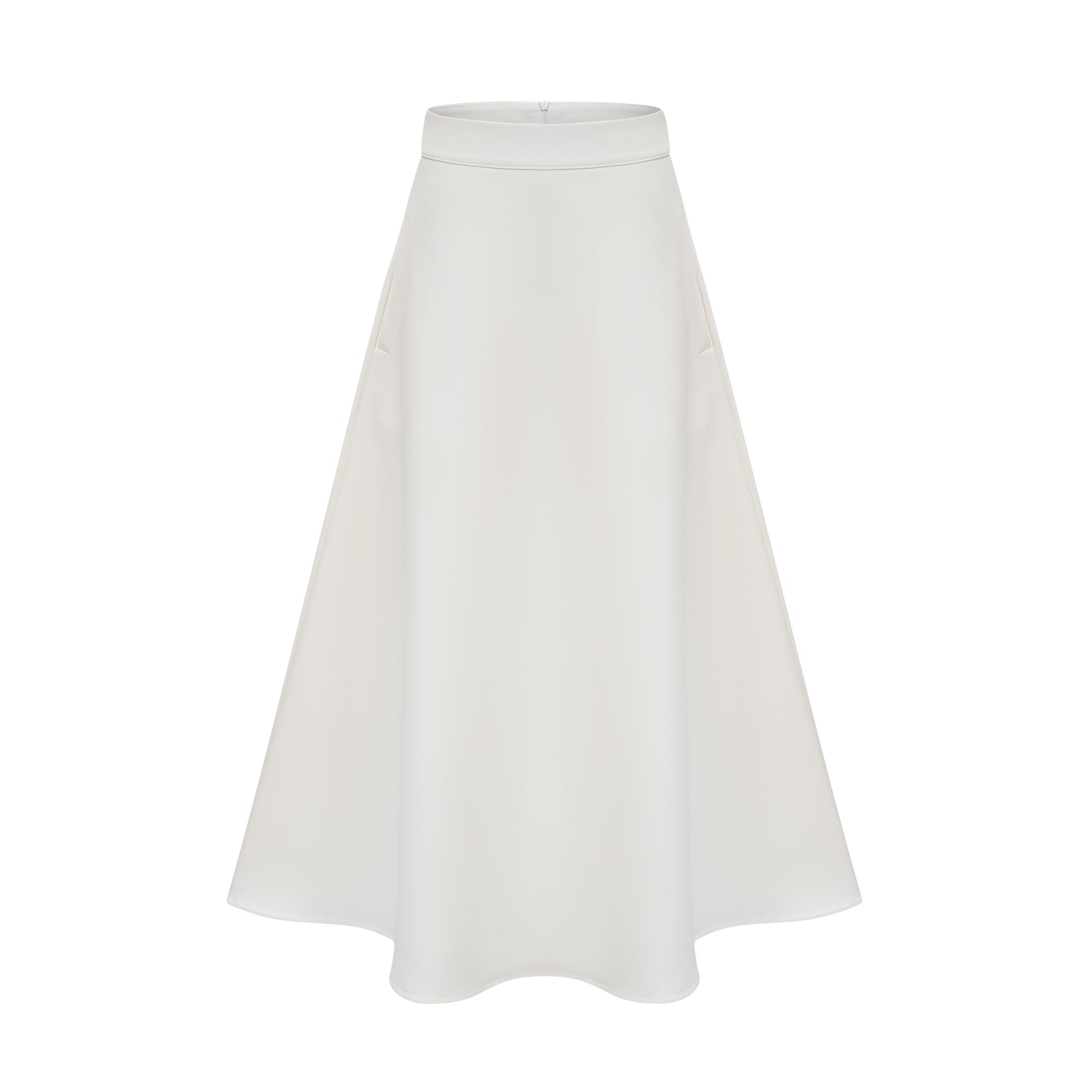 Hilaire white 3d-petal top & skirt matching set (Final Sale-US Only)