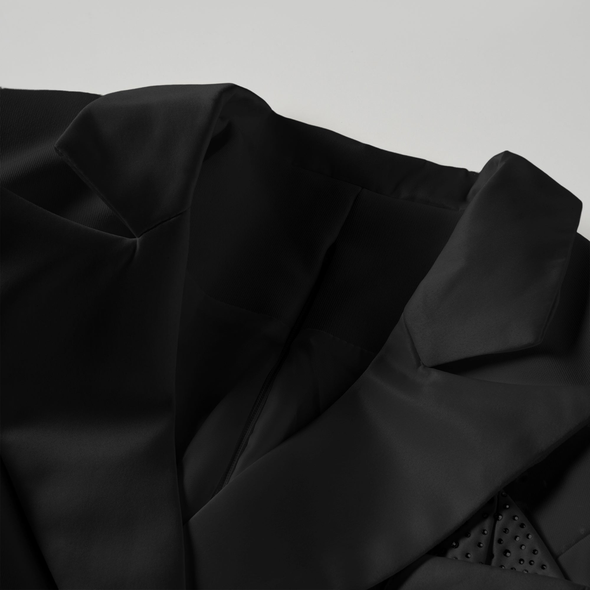 Inmaculada Black Boned Bodice Mini Blazer Dress (Final Sale)
