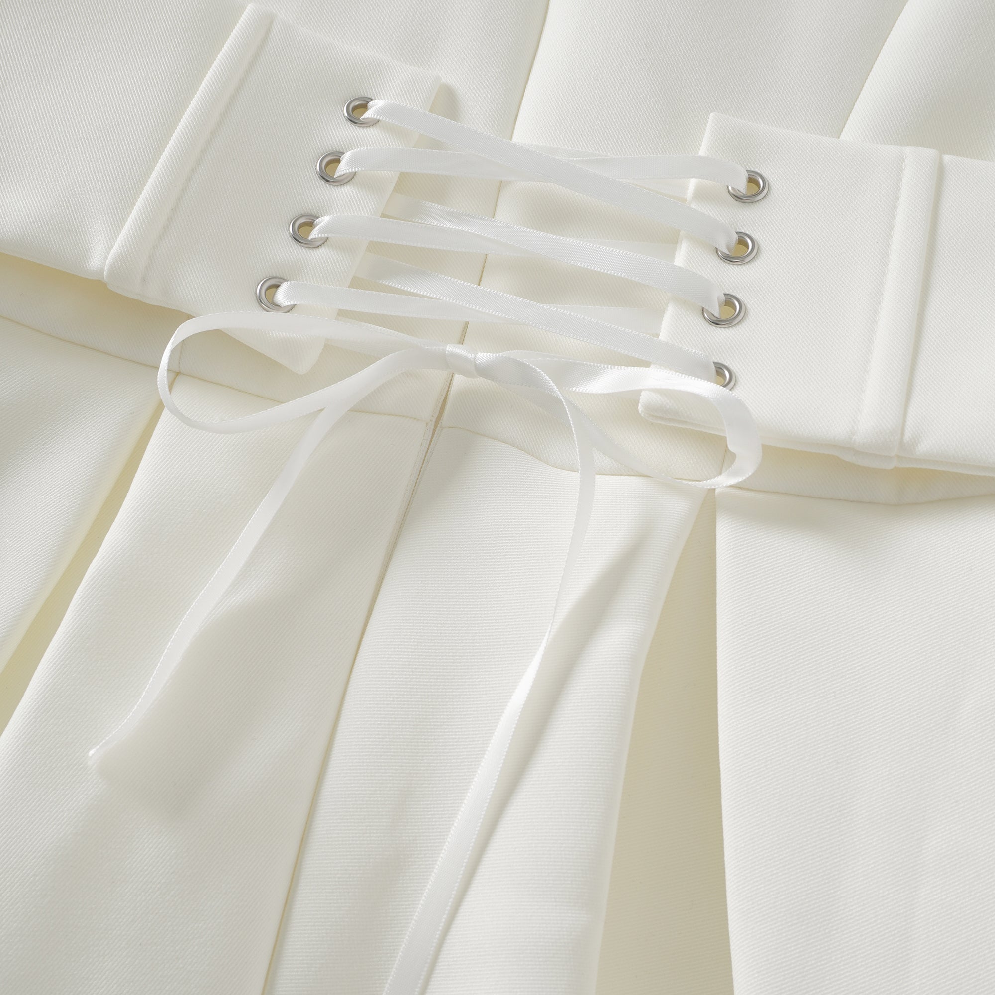 Inmaculada White Boned Bodice Mini Blazer Dress (Final Sale-US Only)