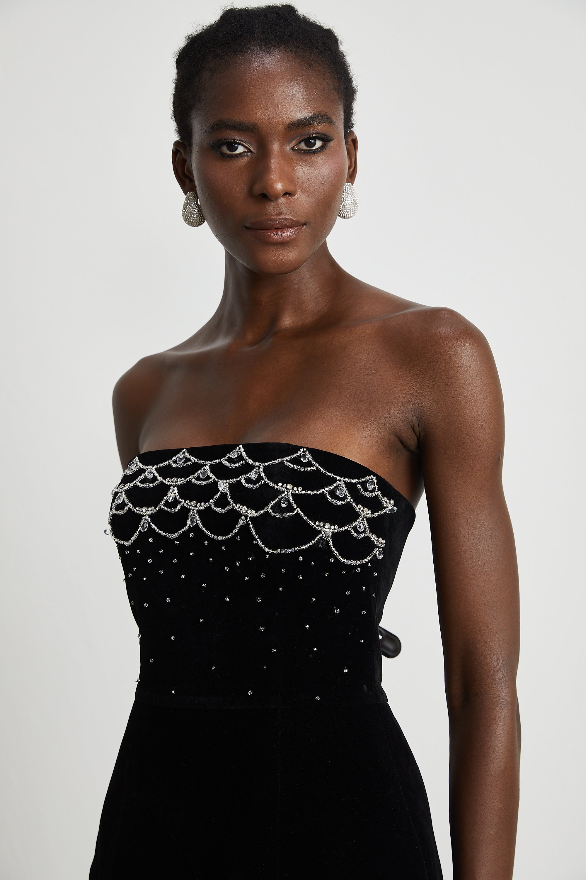 Sandrine crystal-embellished velvet mini dress (Final Sale)