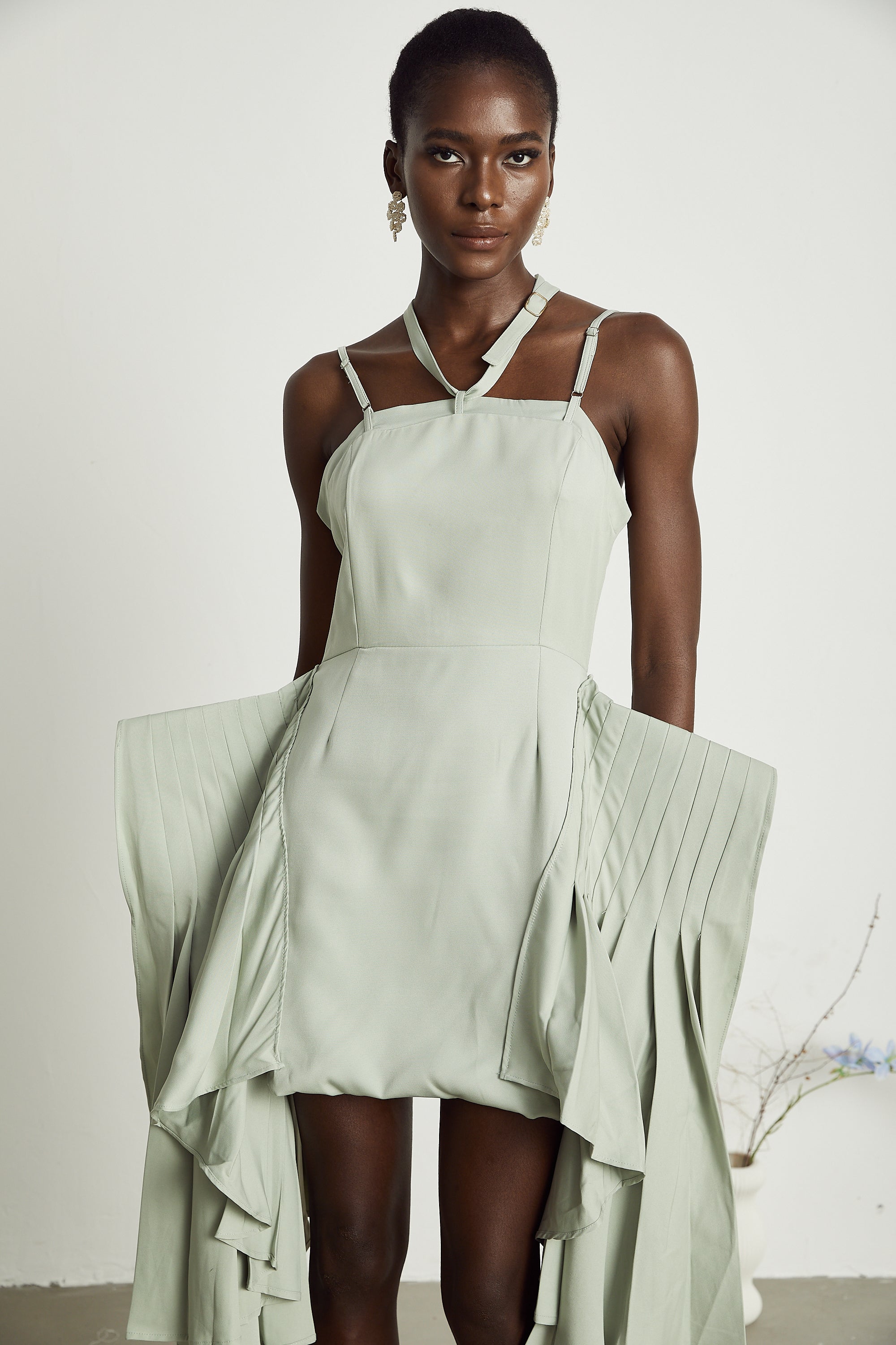 Michel layered-hemline mini dress (Final Sale)