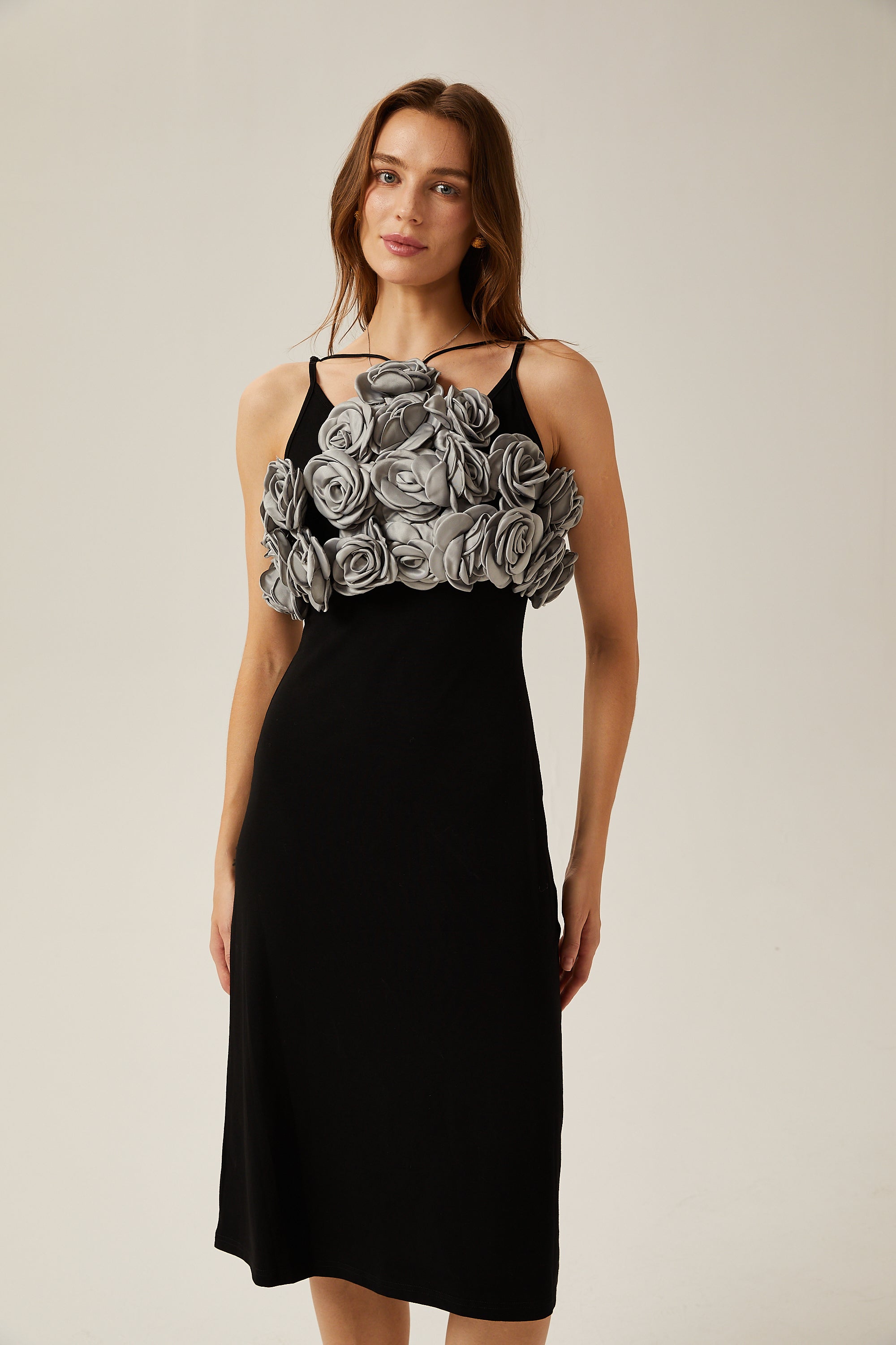 Clarisse faux-flower cropped top (Final Sale)