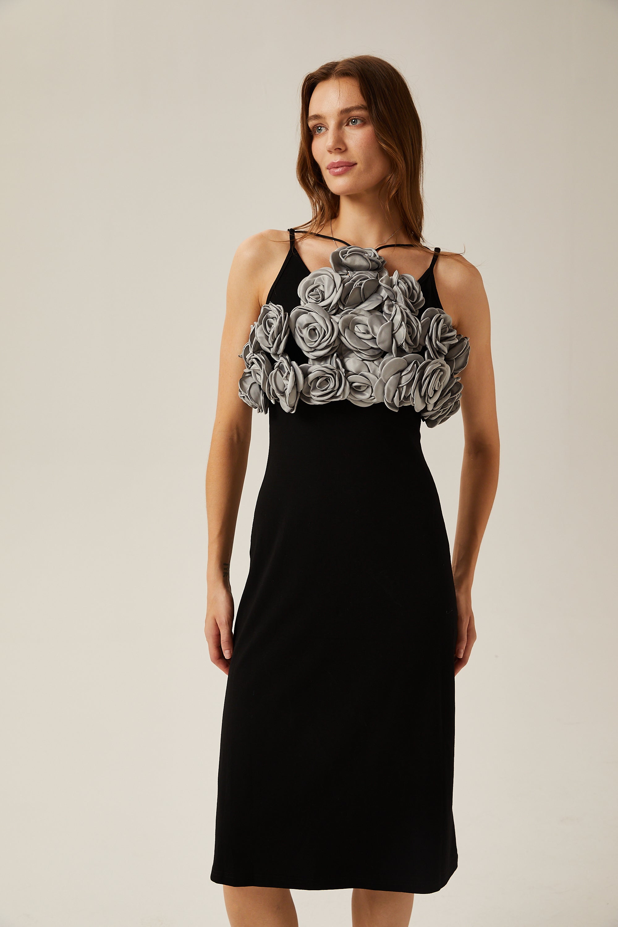 Clarisse faux-flower cropped top (Final Sale)
