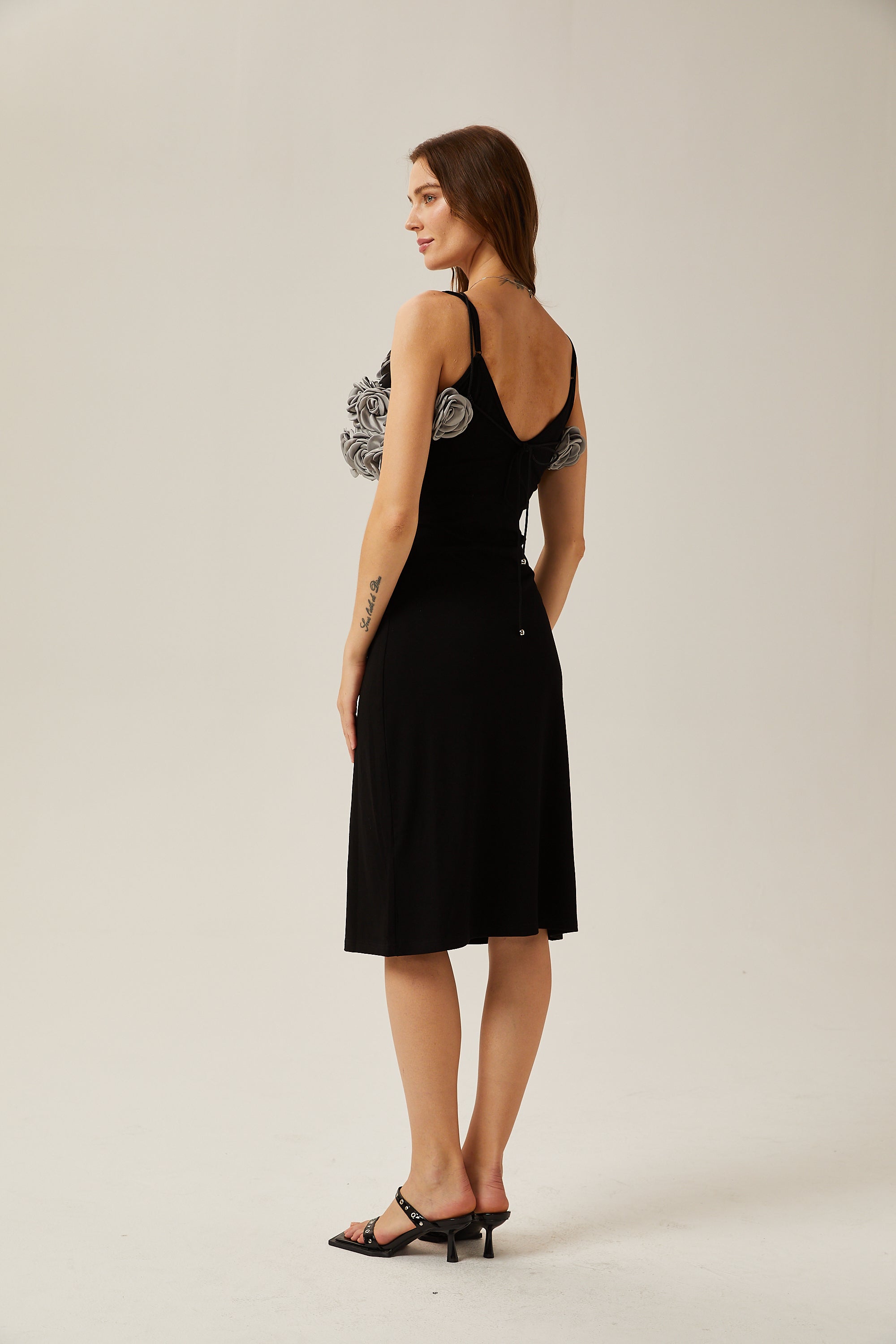 Clarisse faux-flower cropped top (Final Sale)