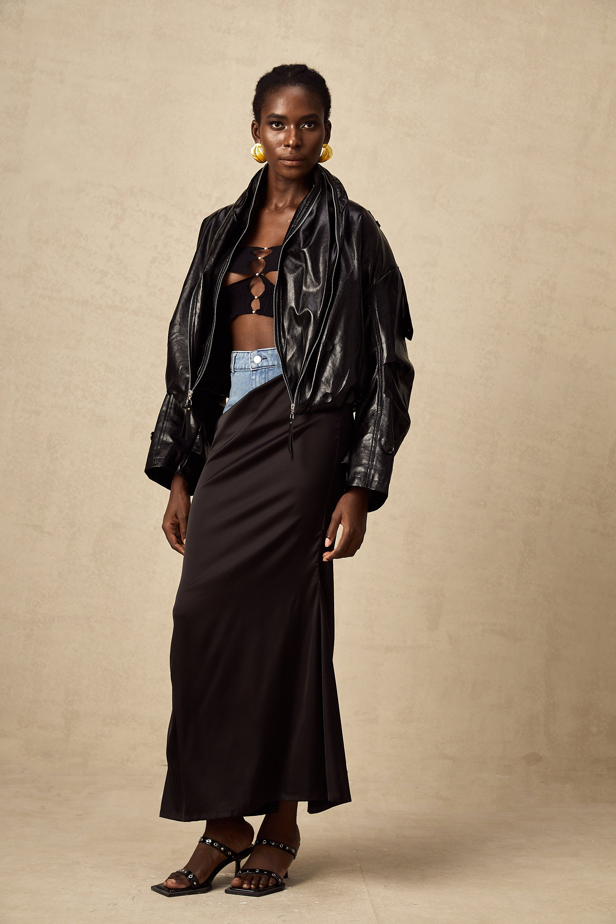 Virginie quilted cropped leather jacket (Final Sale-US Only)