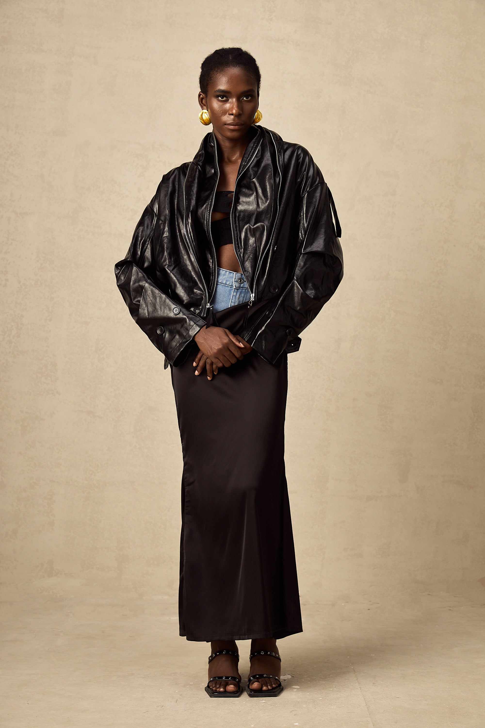 Virginie quilted cropped leather jacket (Final Sale-US Only)