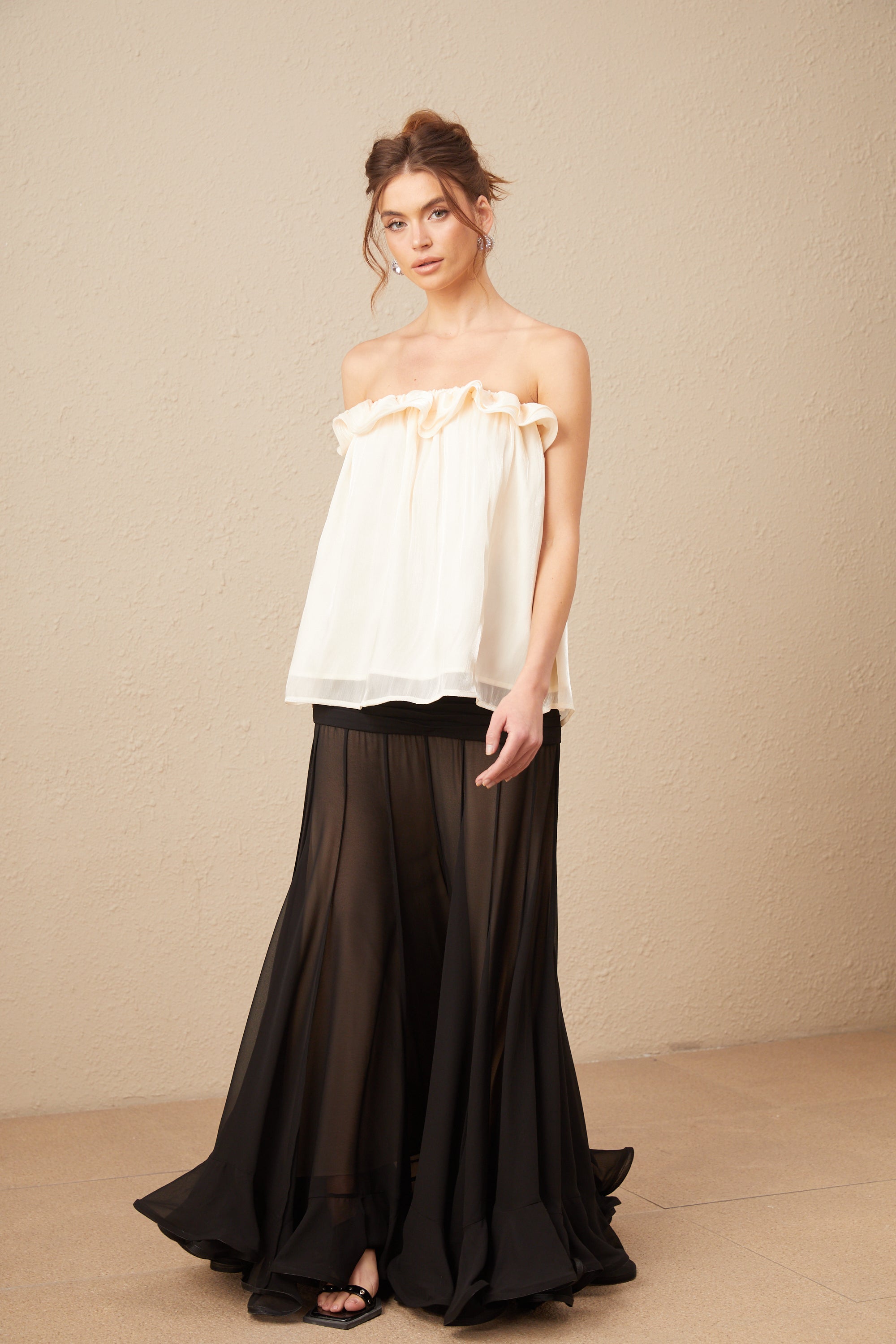 Adèle off-shoulder ruffled top (Final Sale-US Only)
