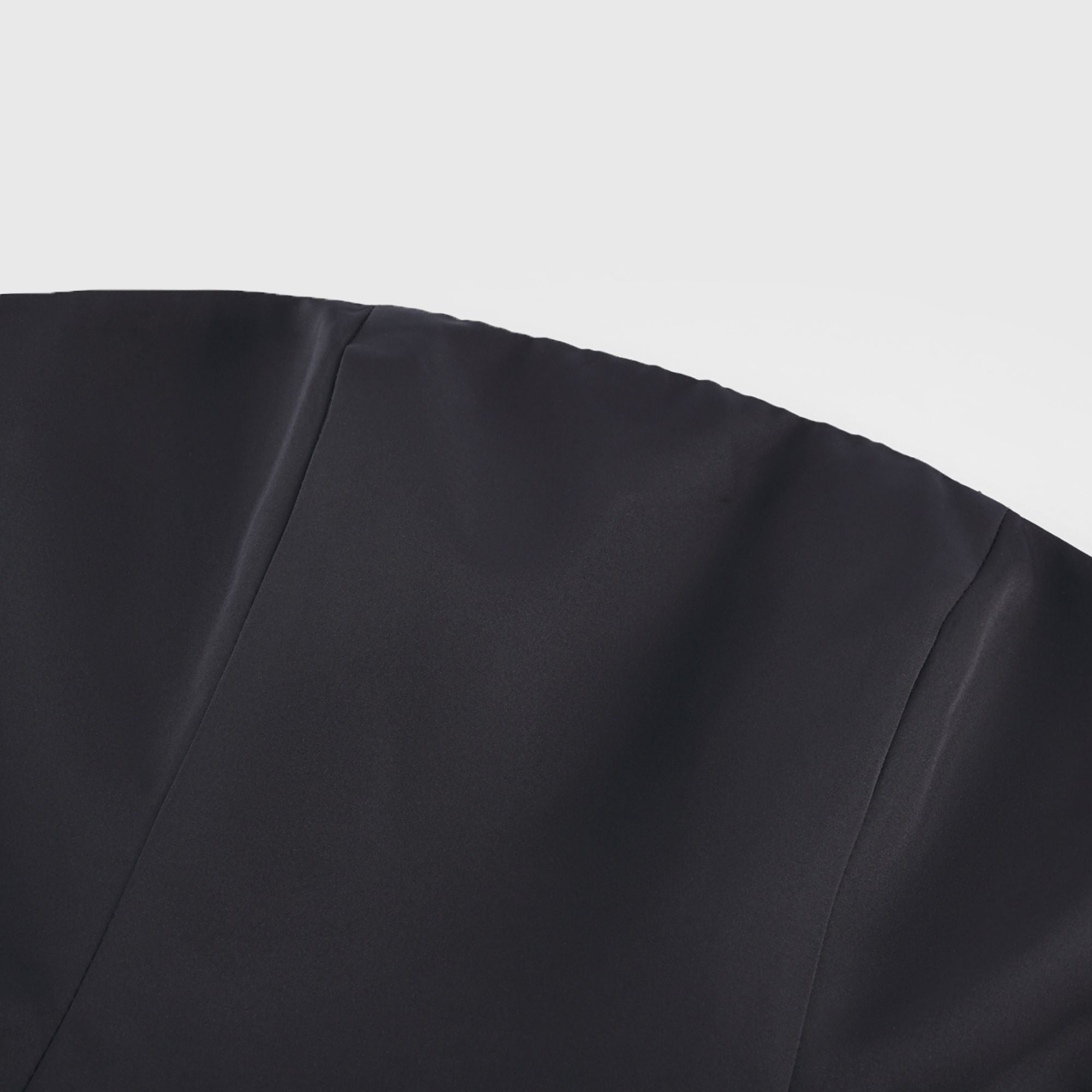 Lucie black petal-layered strapless corset mini dress (Final Sale)