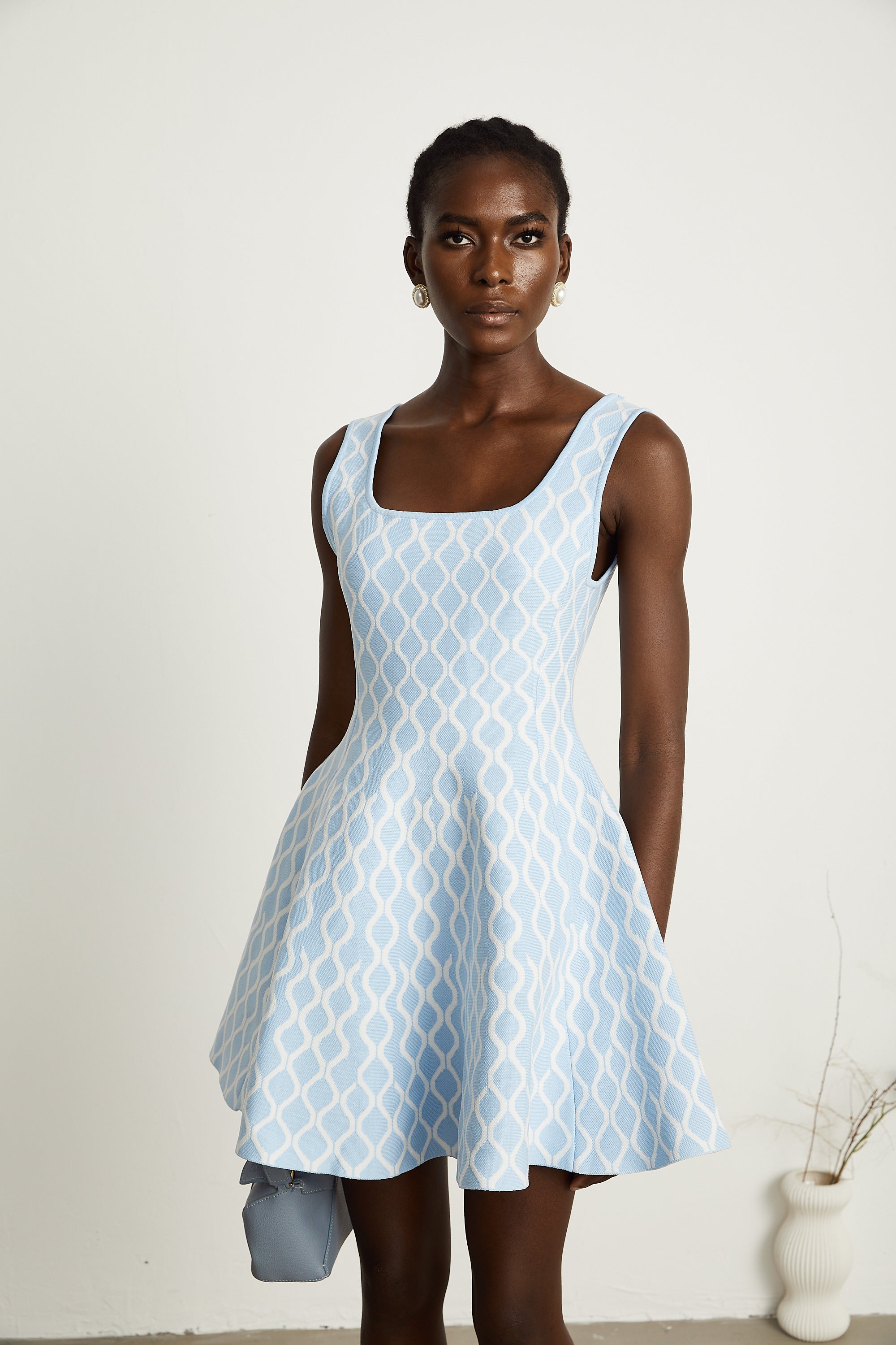 Hélène patterned-jacquard sleeveless mini dress (Final Sale-US Only)