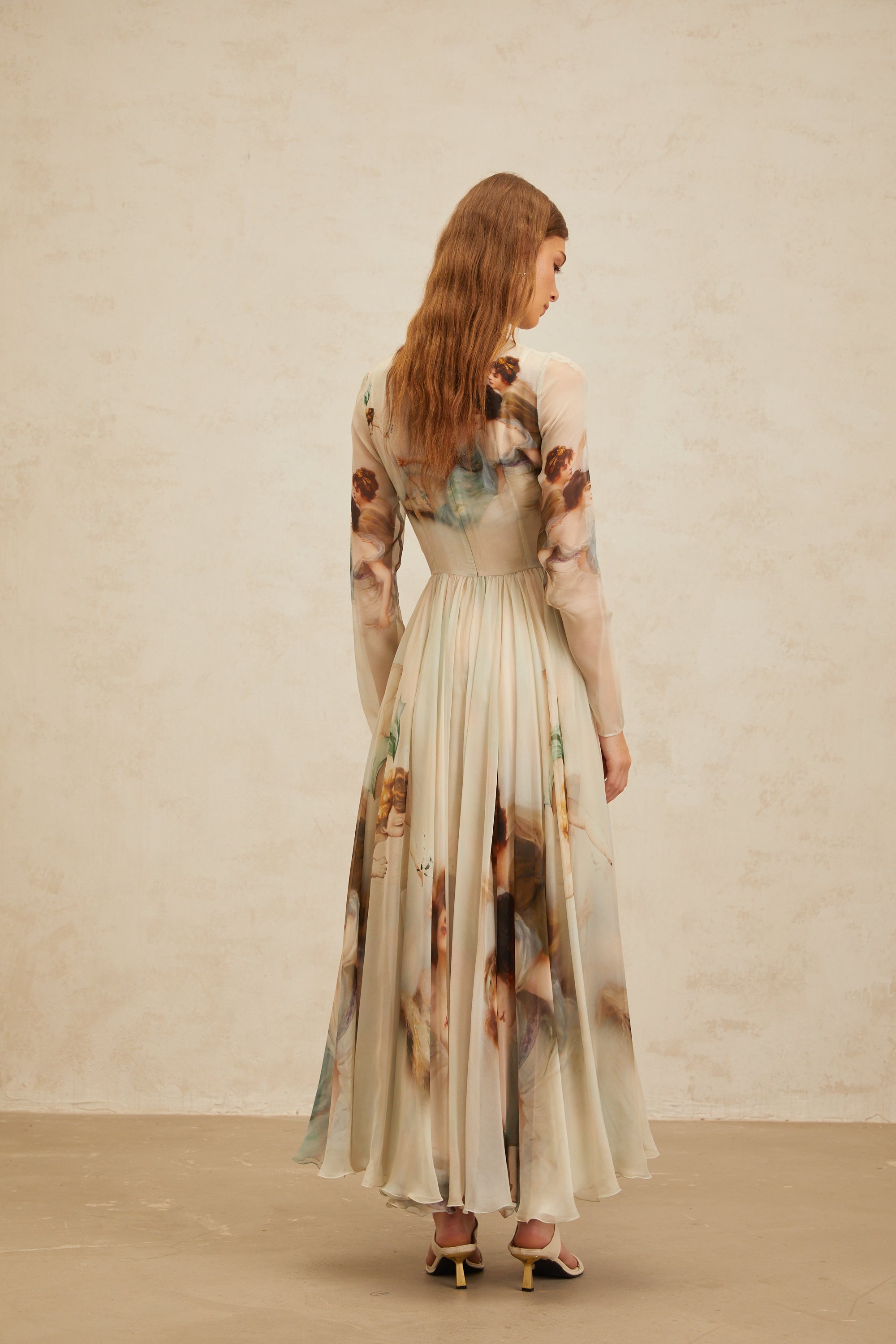 Manon Green Graphic Print Silk Maxi Dress (Final Sale-US Only)