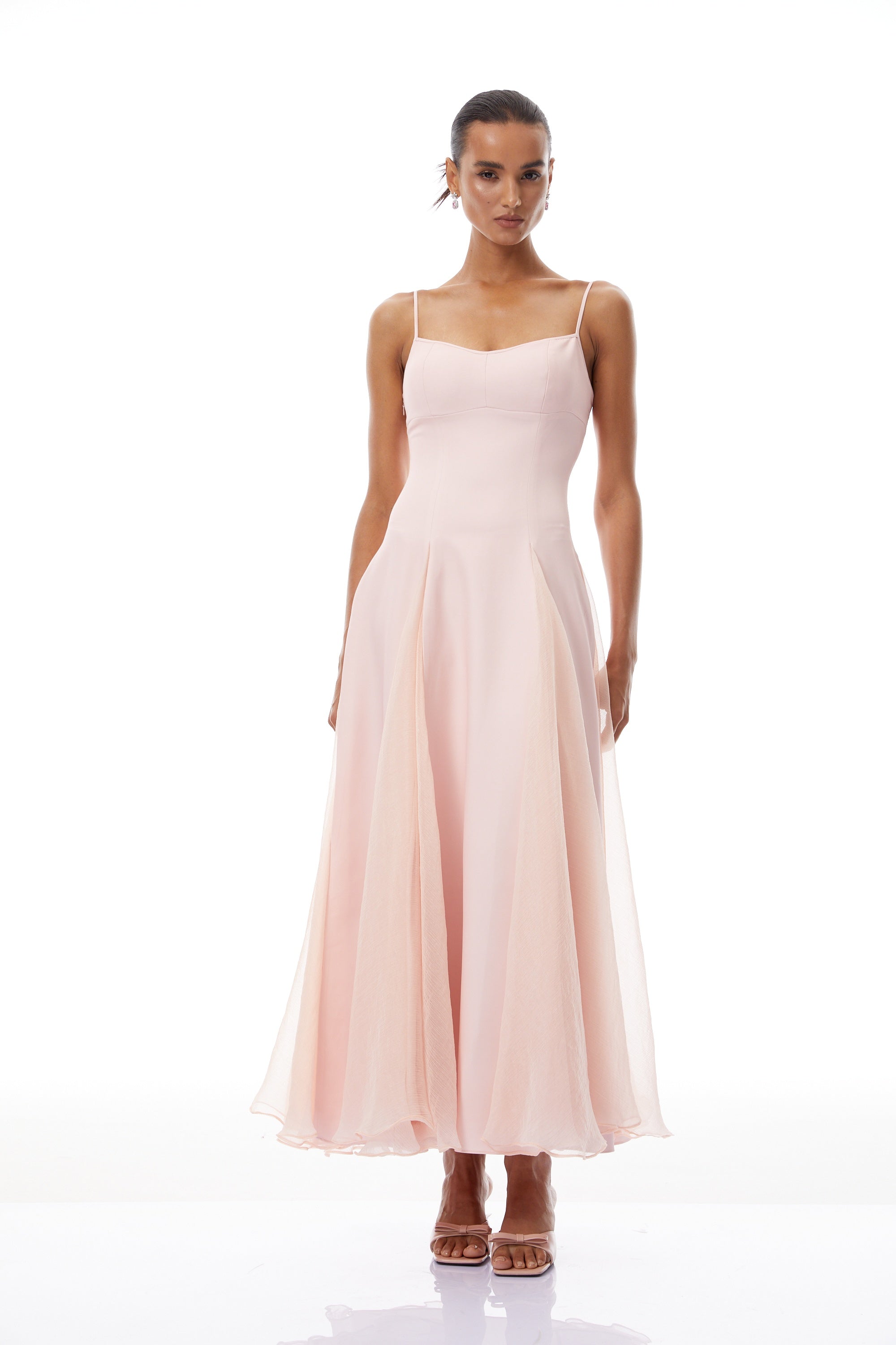 Sofie Pink Pleated Maxi Dress (Final Sale)