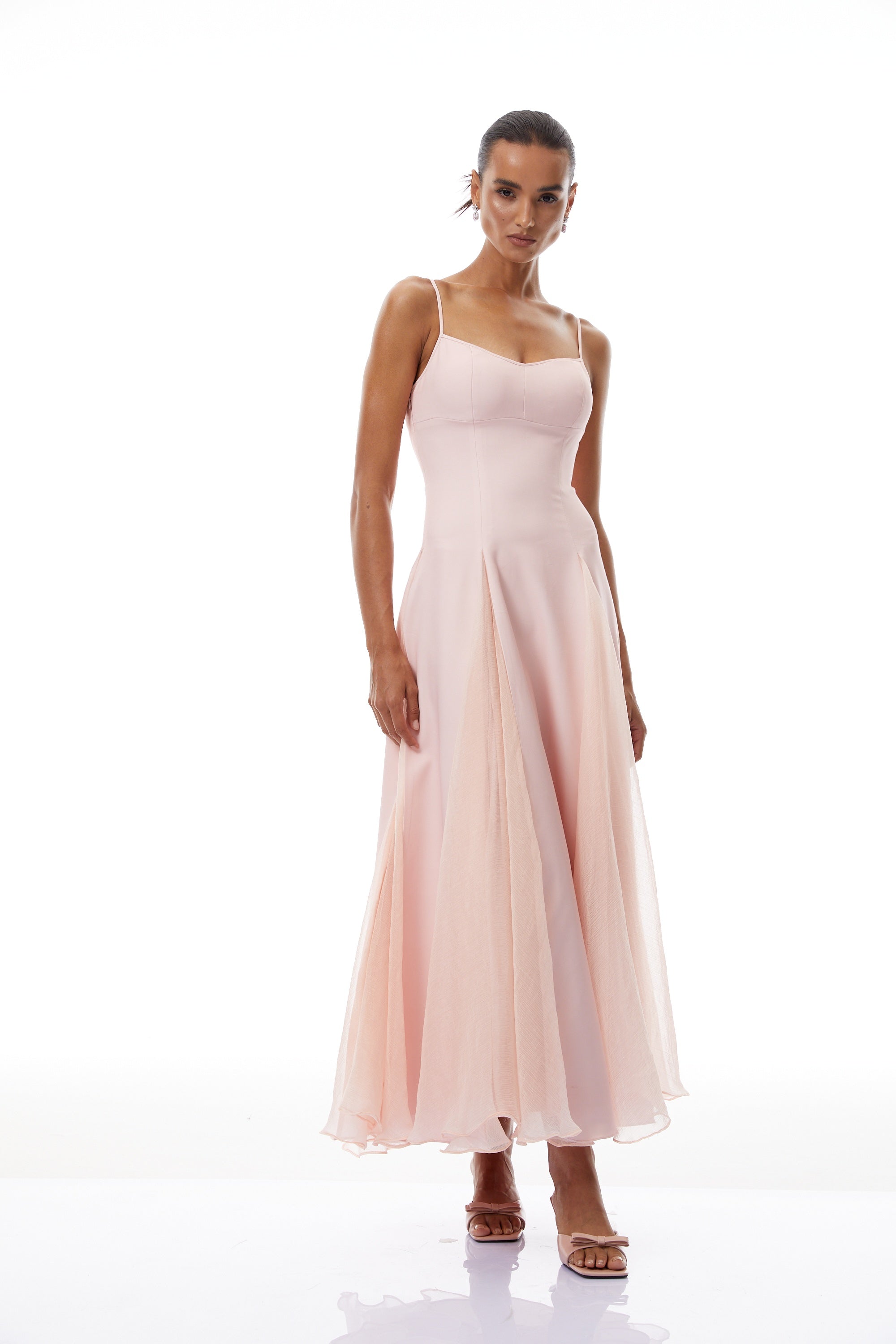 Sofie Pink Pleated Maxi Dress (Final Sale)