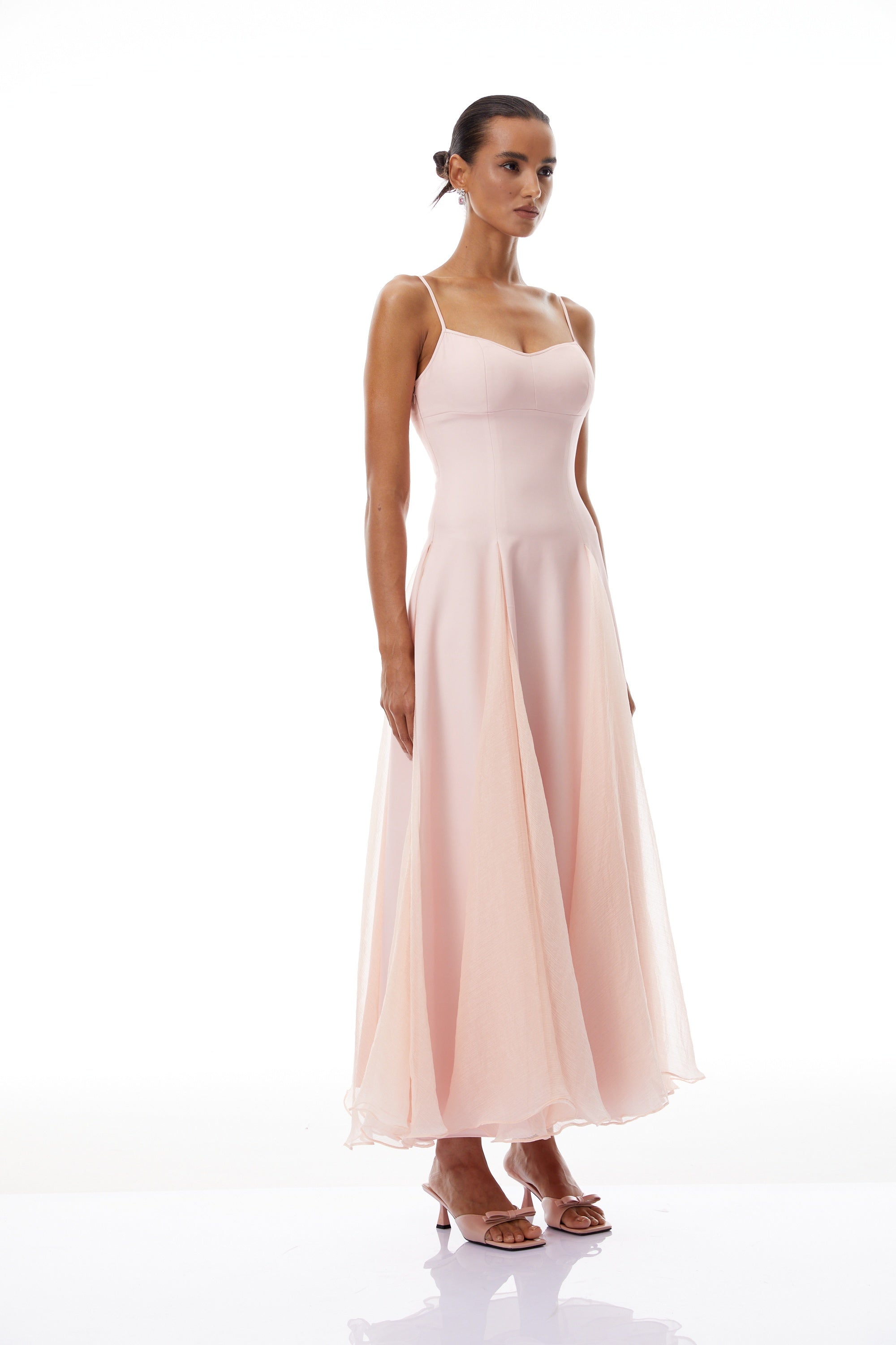 Sofie Pink Pleated Maxi Dress (Final Sale)