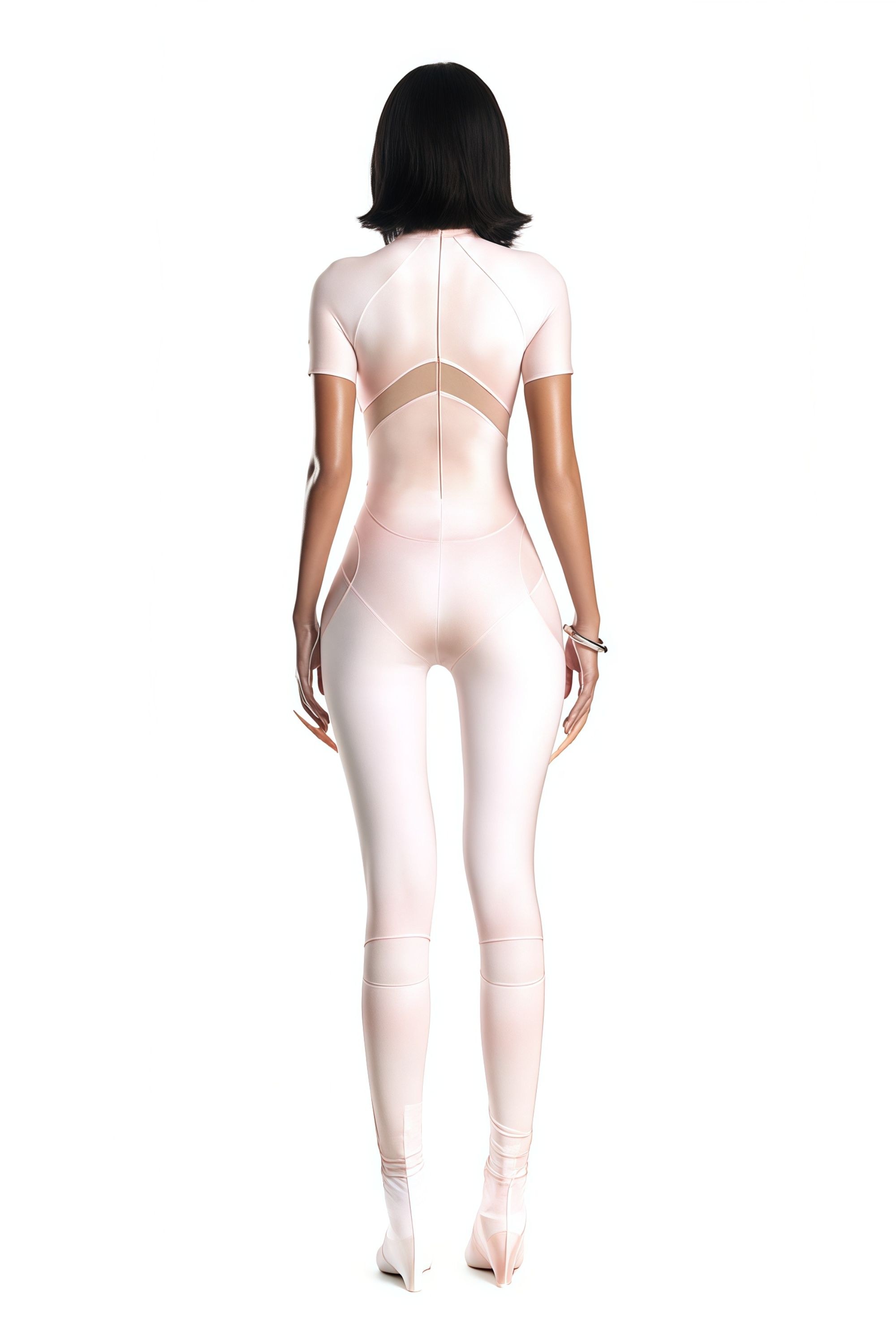 Zéro Pink Short Sleeve Catsuit