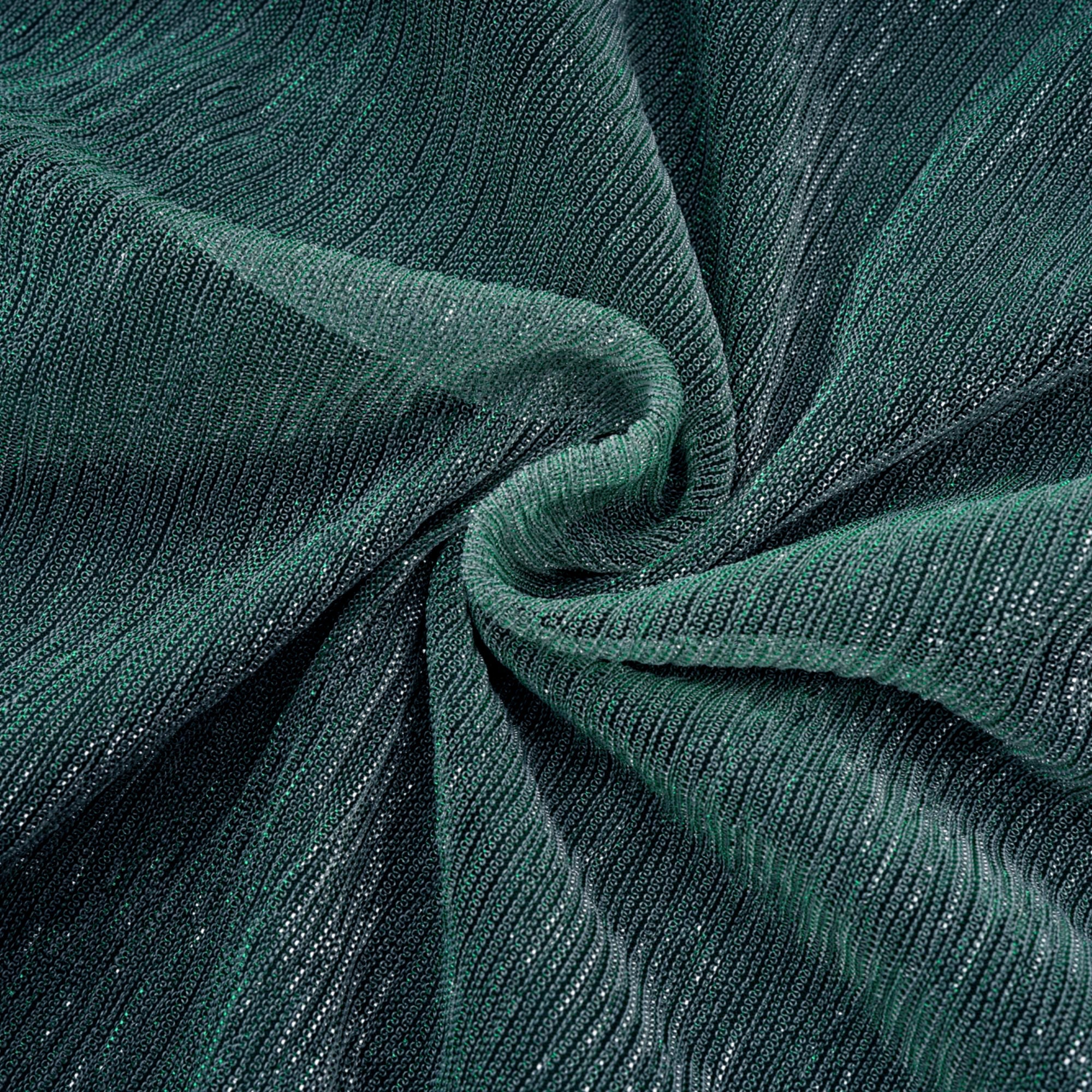 Delphine Ribbon-Design Corset Maxi Dress in Green