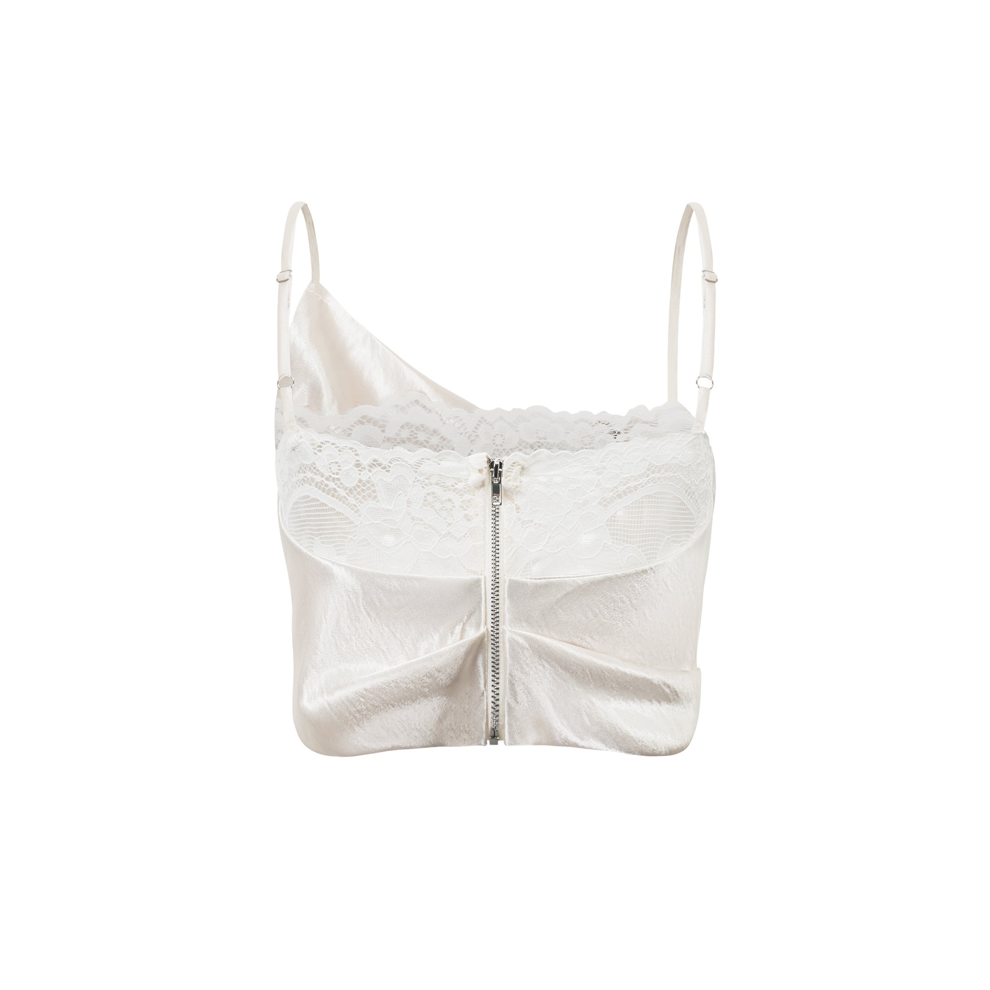 Eeva White Floral Lace Panel Crop Top (Final Sale-US Only)