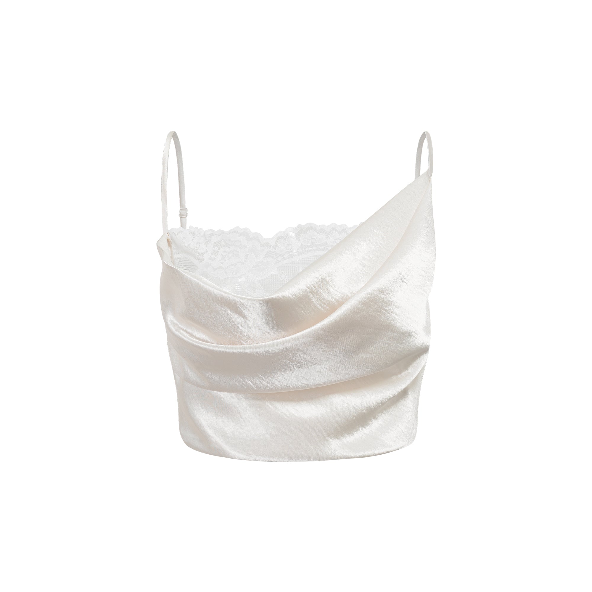 Eeva White Floral Lace Panel Crop Top (Final Sale-US Only)