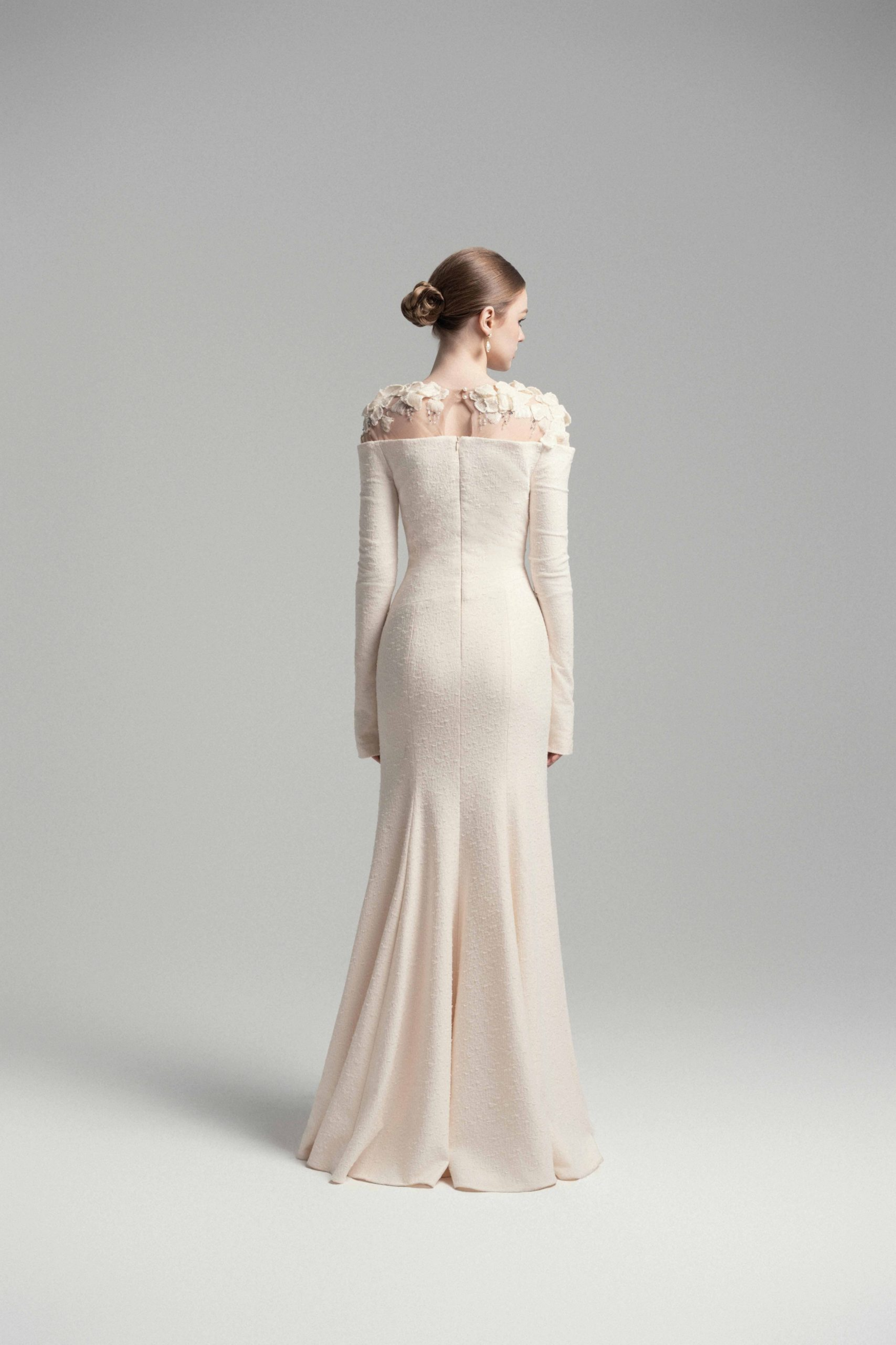 White Floral Gown