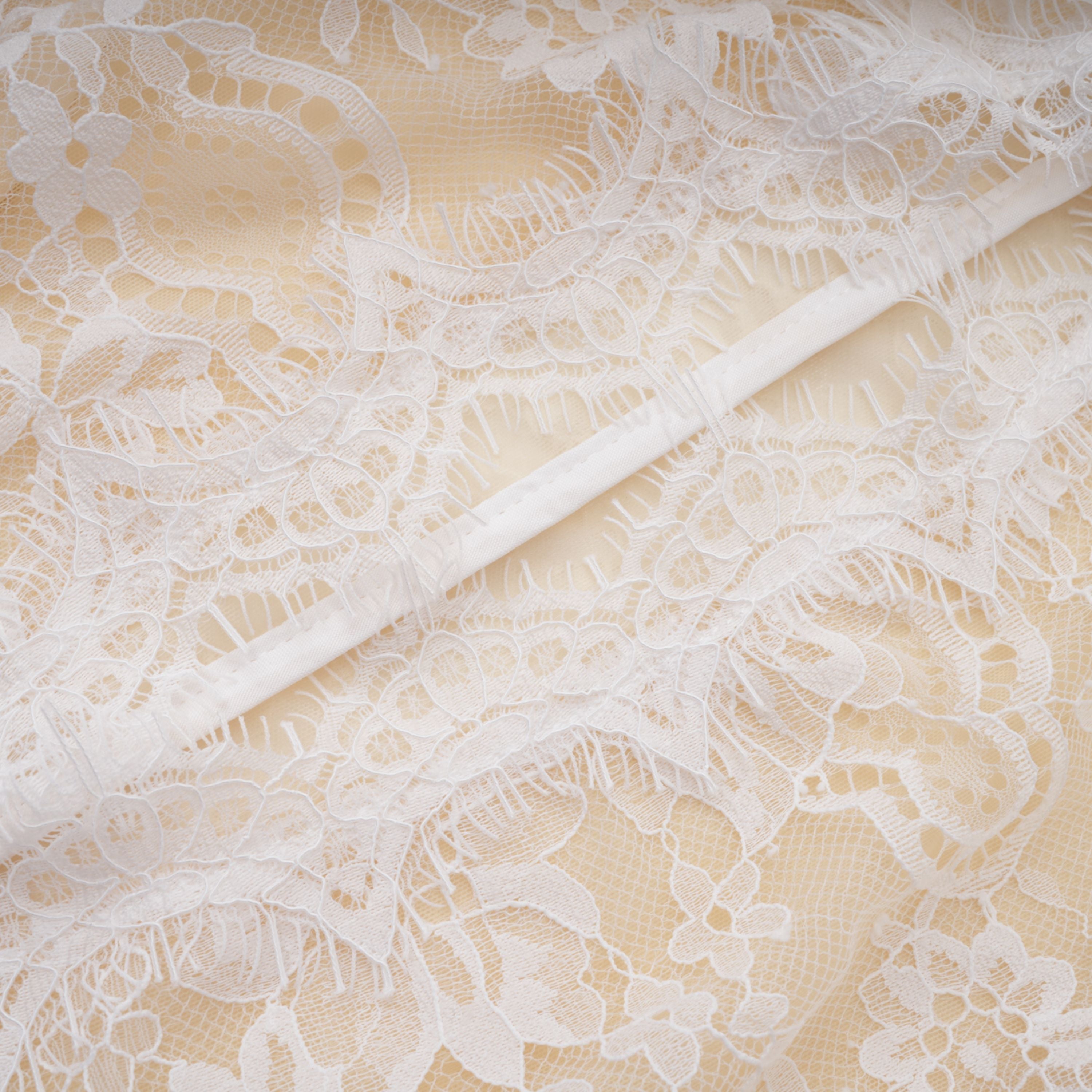 Adèle White Puff Floral Blouse & Mermaid Skirt Set (Final Sale-US Only)
