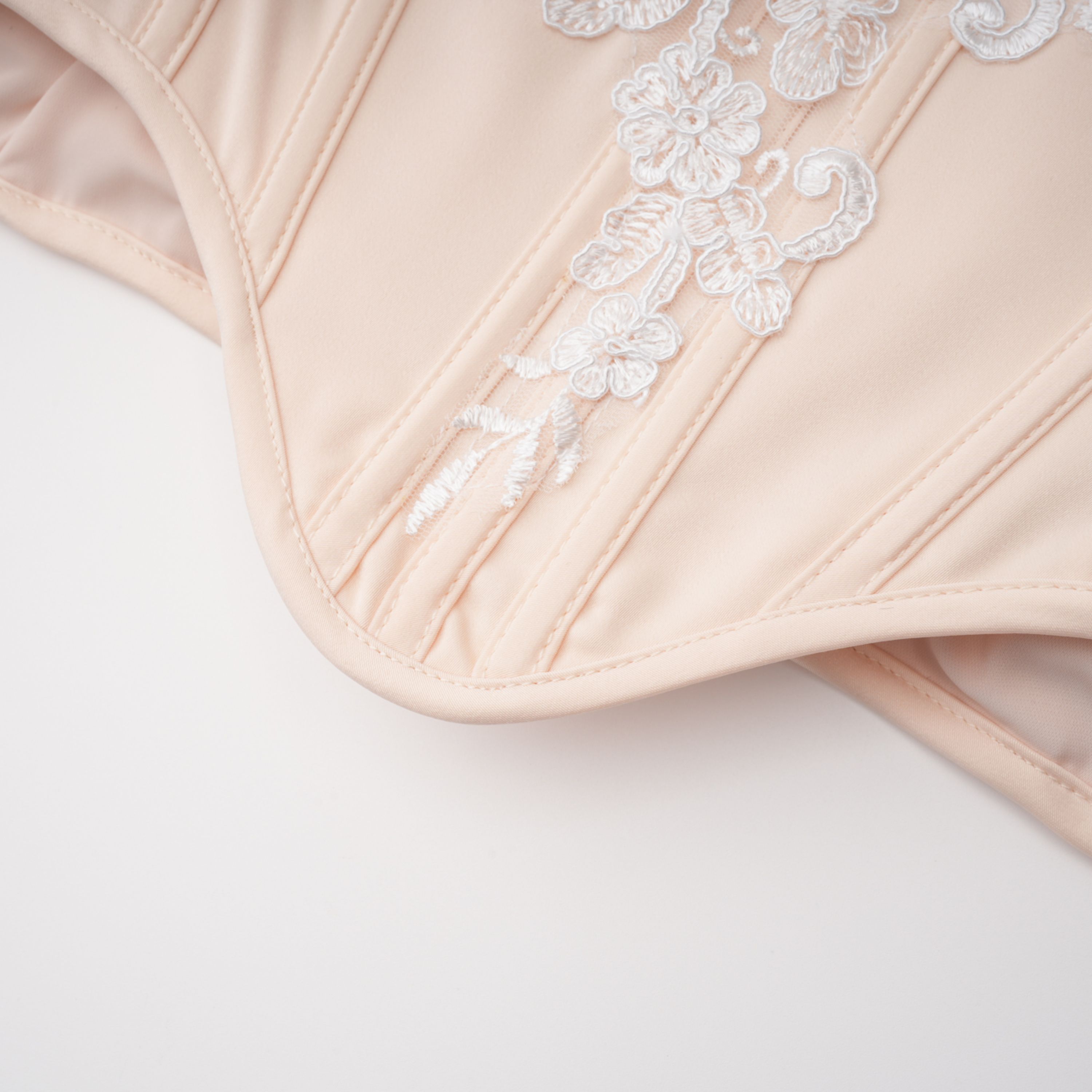Blanca Champagne Lace Panel Top & Skirt Set (Final Sale)