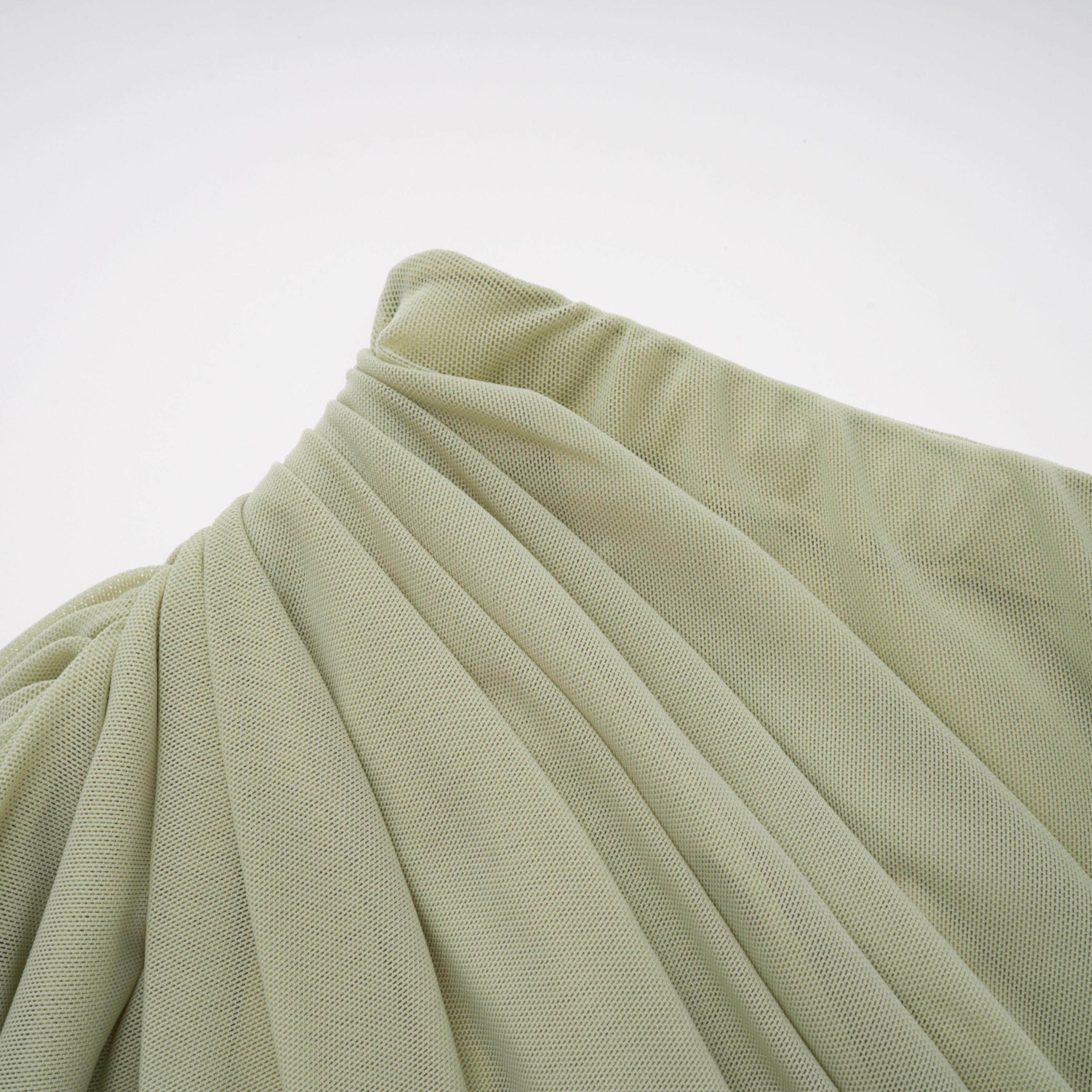 Branwen Green One Shoulder Top & Skirt Set (Final Sale-US Only)