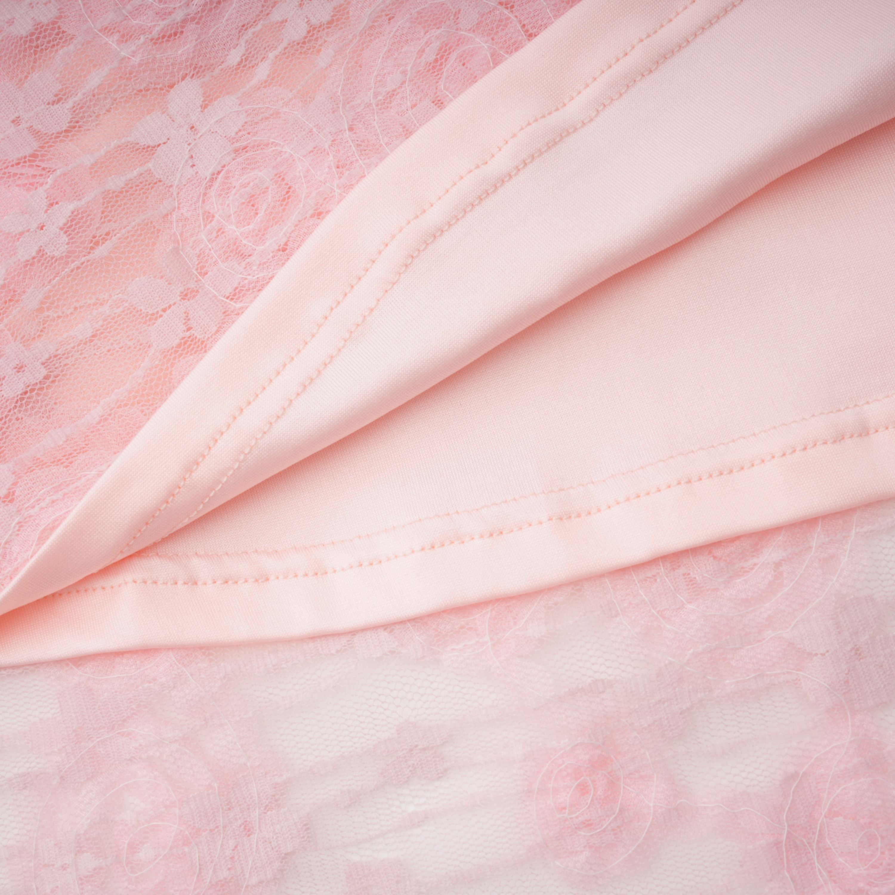 Branwen Pink 3D-Floral Embroidered Lace Maxi Dress (Final Sale-US Only)