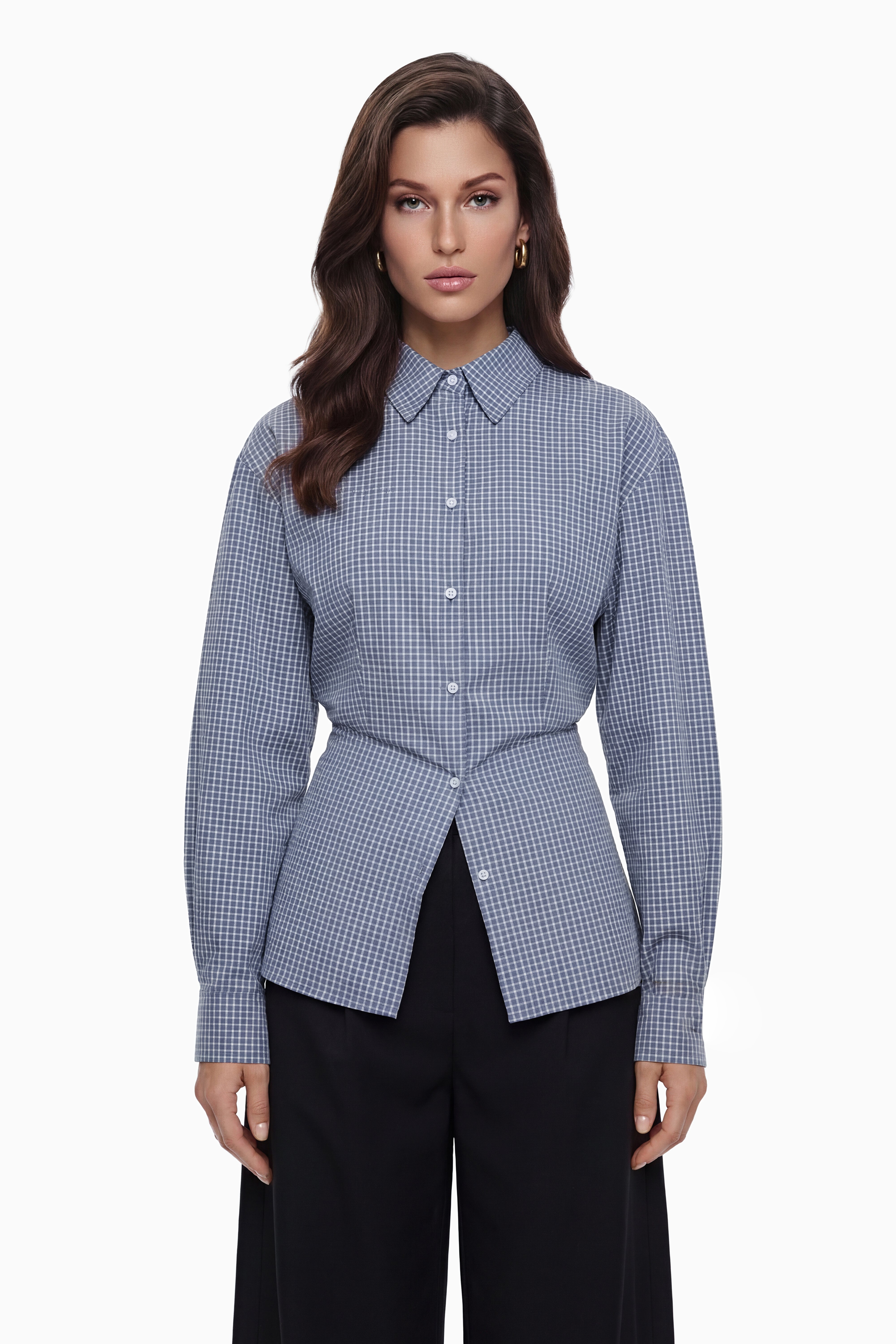 Brooke Blue Button Down Shirt (Final Sale)