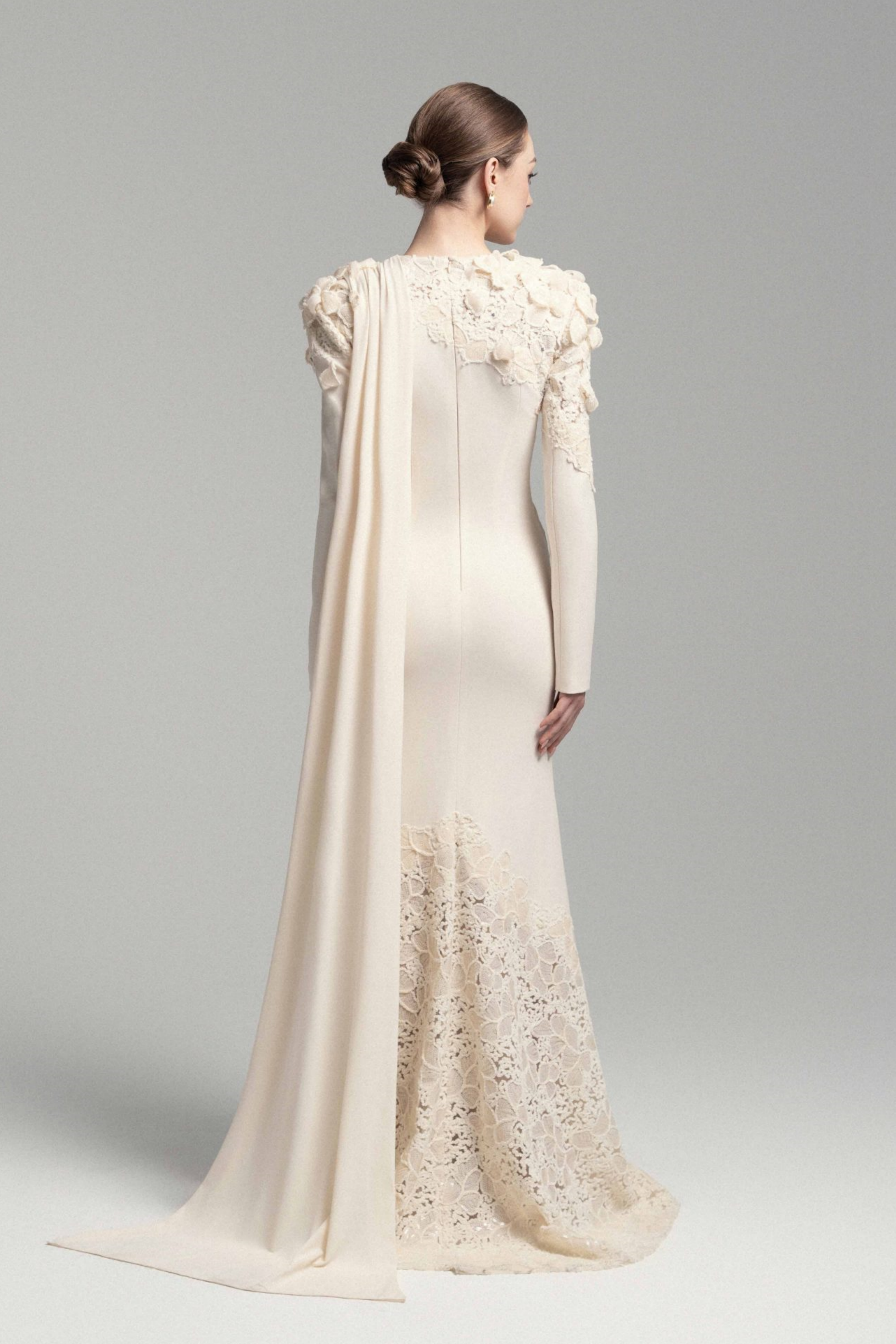 Floral Lace Ribbon Maxi Dress