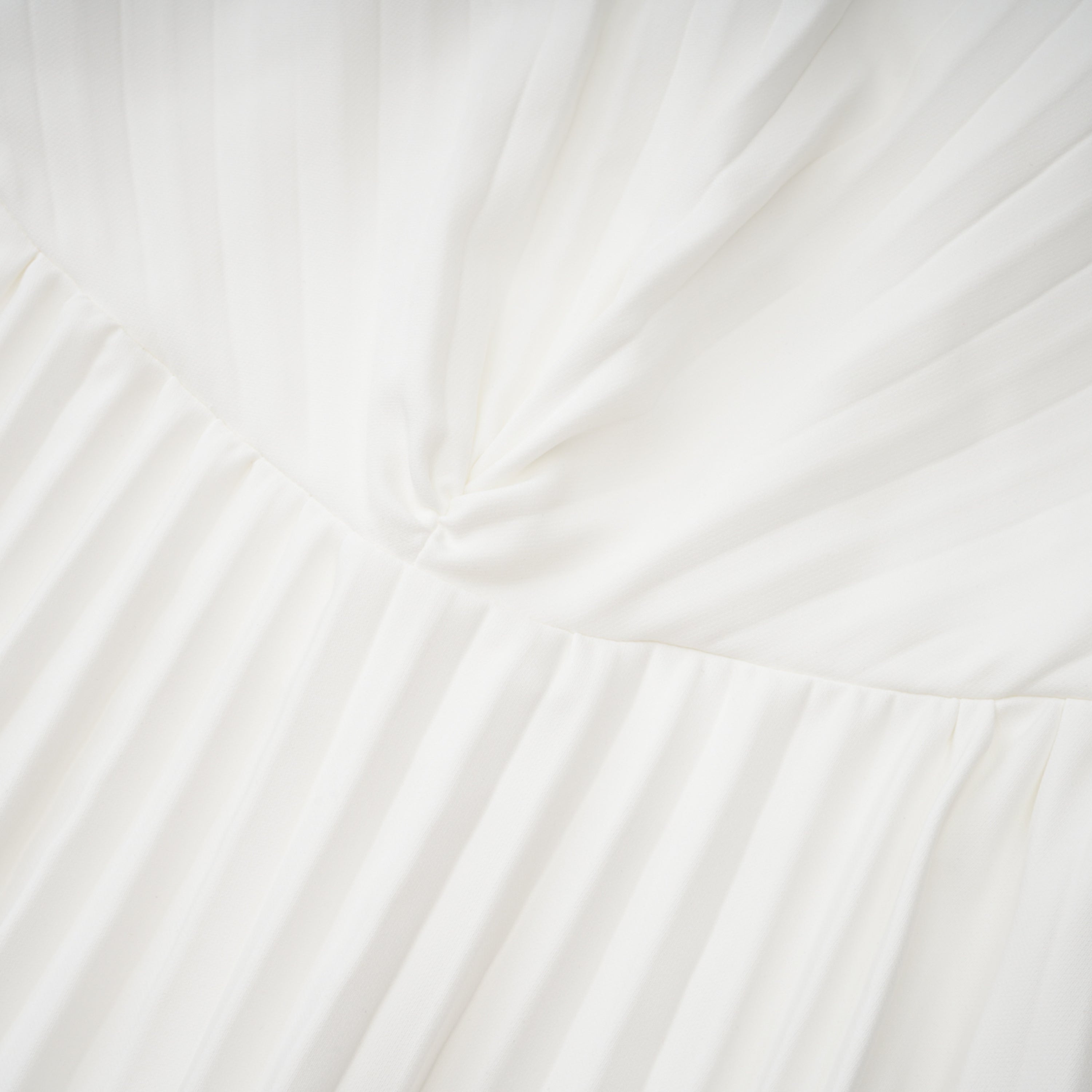 Carlotta White Shell Pleated Maxi Dress (Final Sale-US Only)