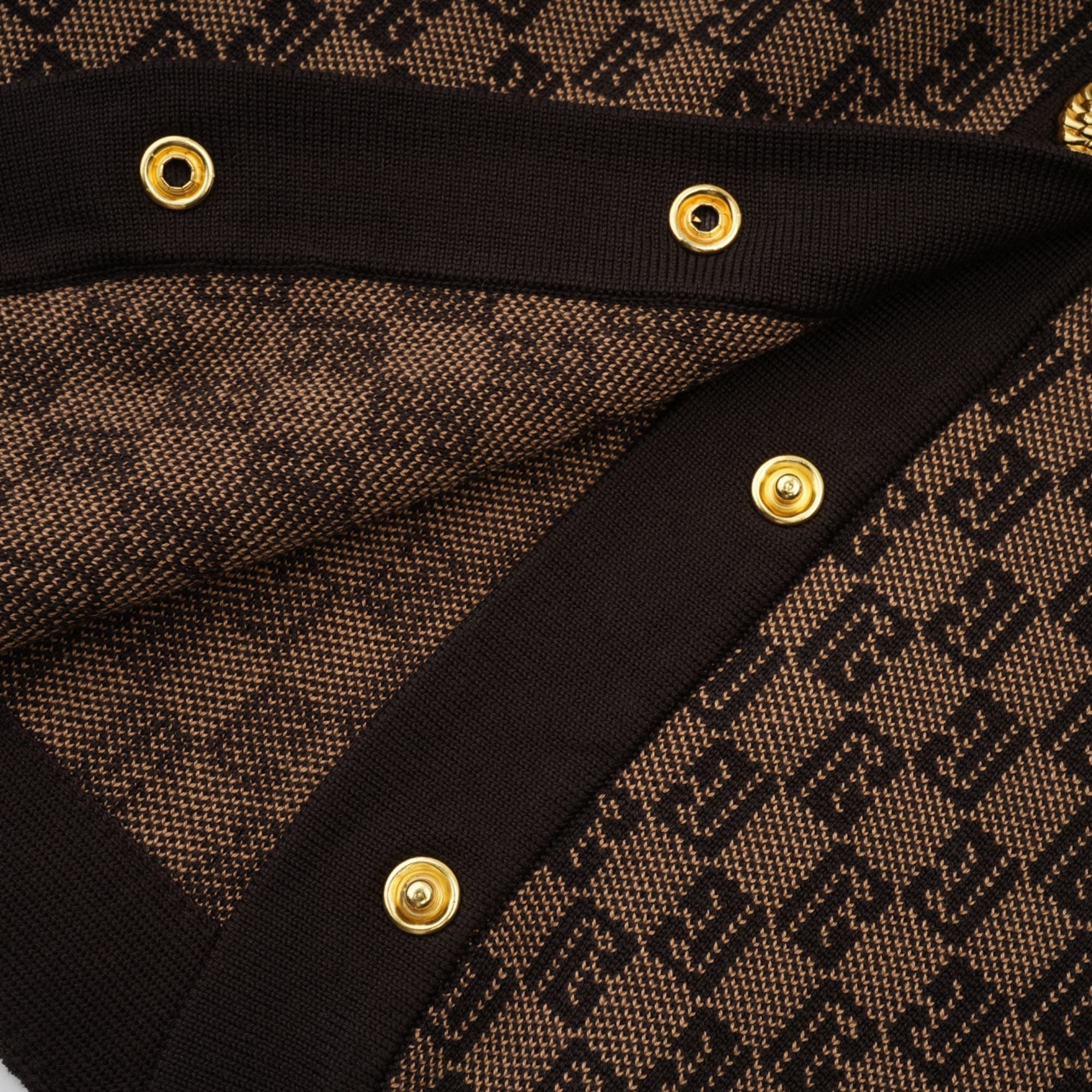 Cyrielle monogram-jacquard top & trousers matching set