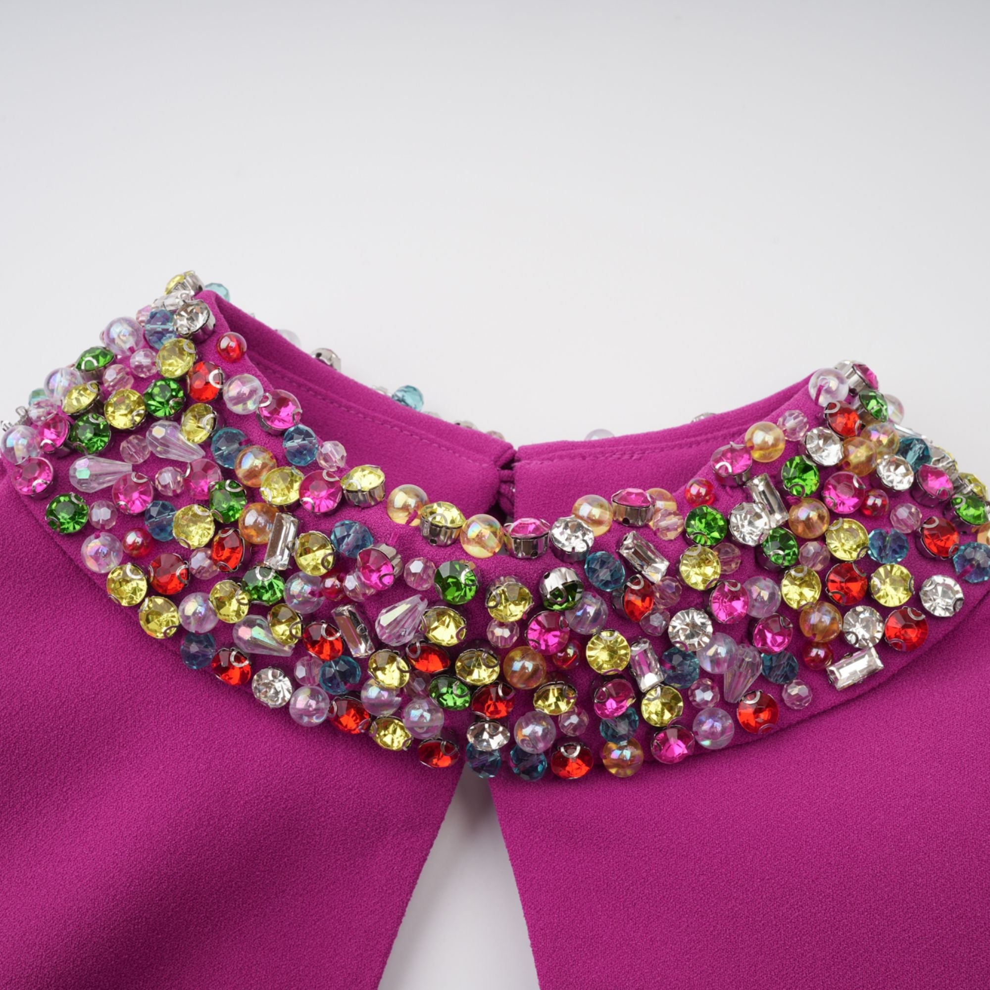 Majestueuse Fuchsia Keyhole-Detail Mermaid Gown (Final Sale-US Only)