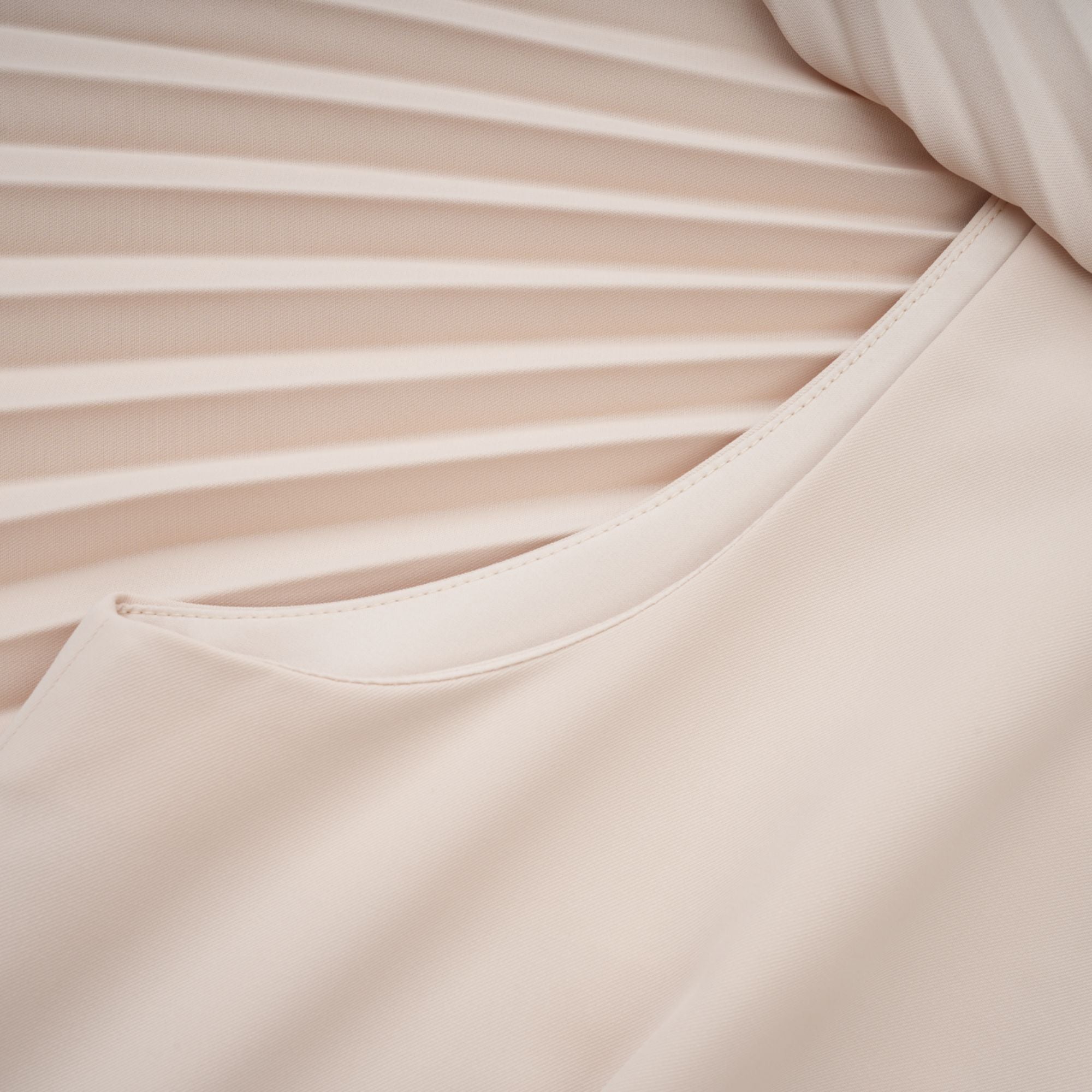 Héloïse neutrals cape pleated midi dress (Final Sale-US Only)
