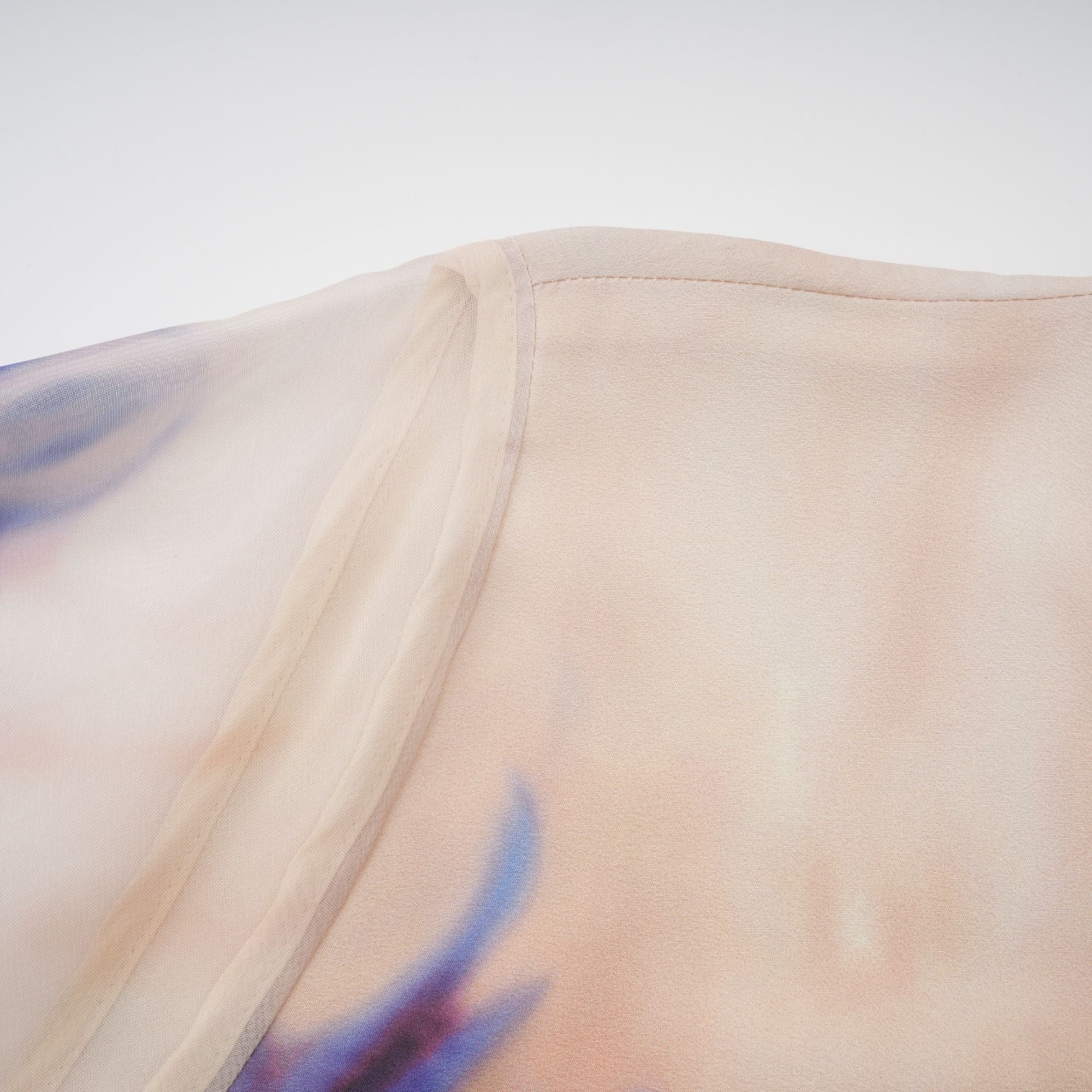 Urbaine smudged graffiti-print silk midi dress (Final Sale)