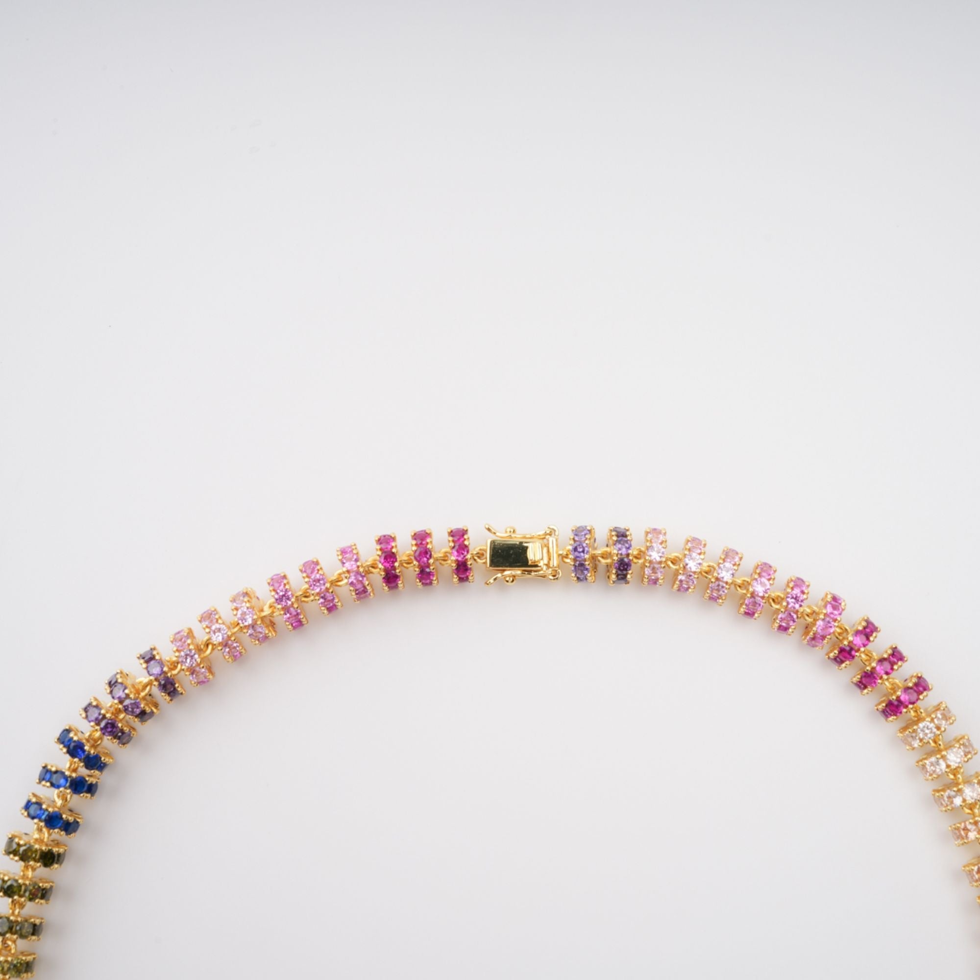 Sandrine Gold Tone Crystal Embellished Necklace (Final Sale)