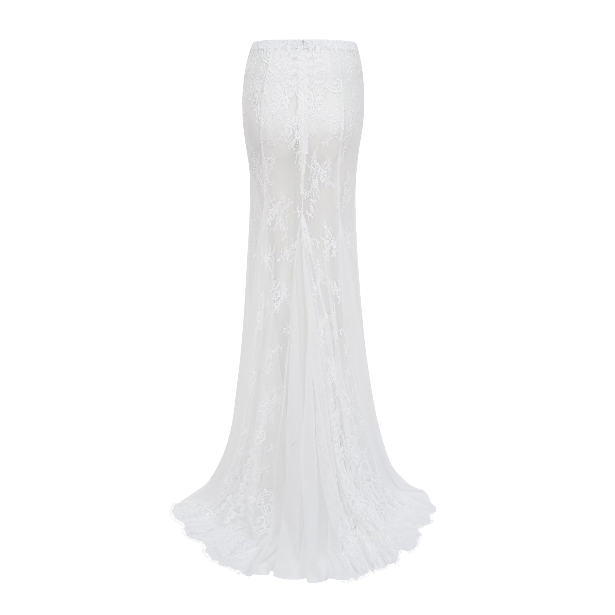 Margherita White Floral Lace Dress & Skirt Set