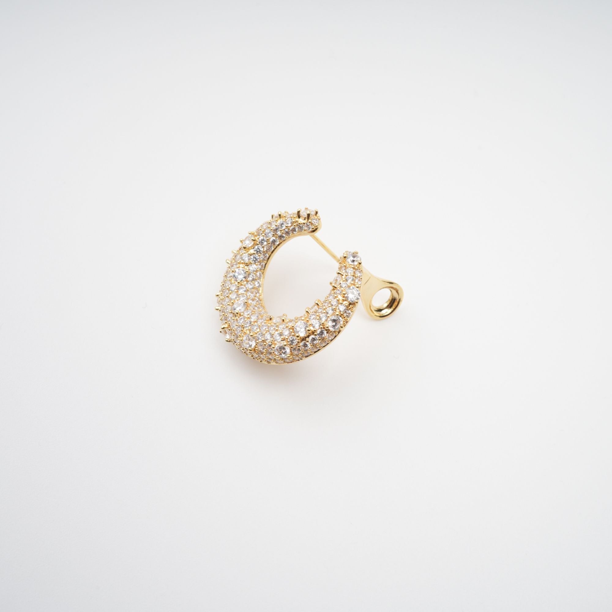 Colette Gold Crystal Embellished Earrings (Final Sale)