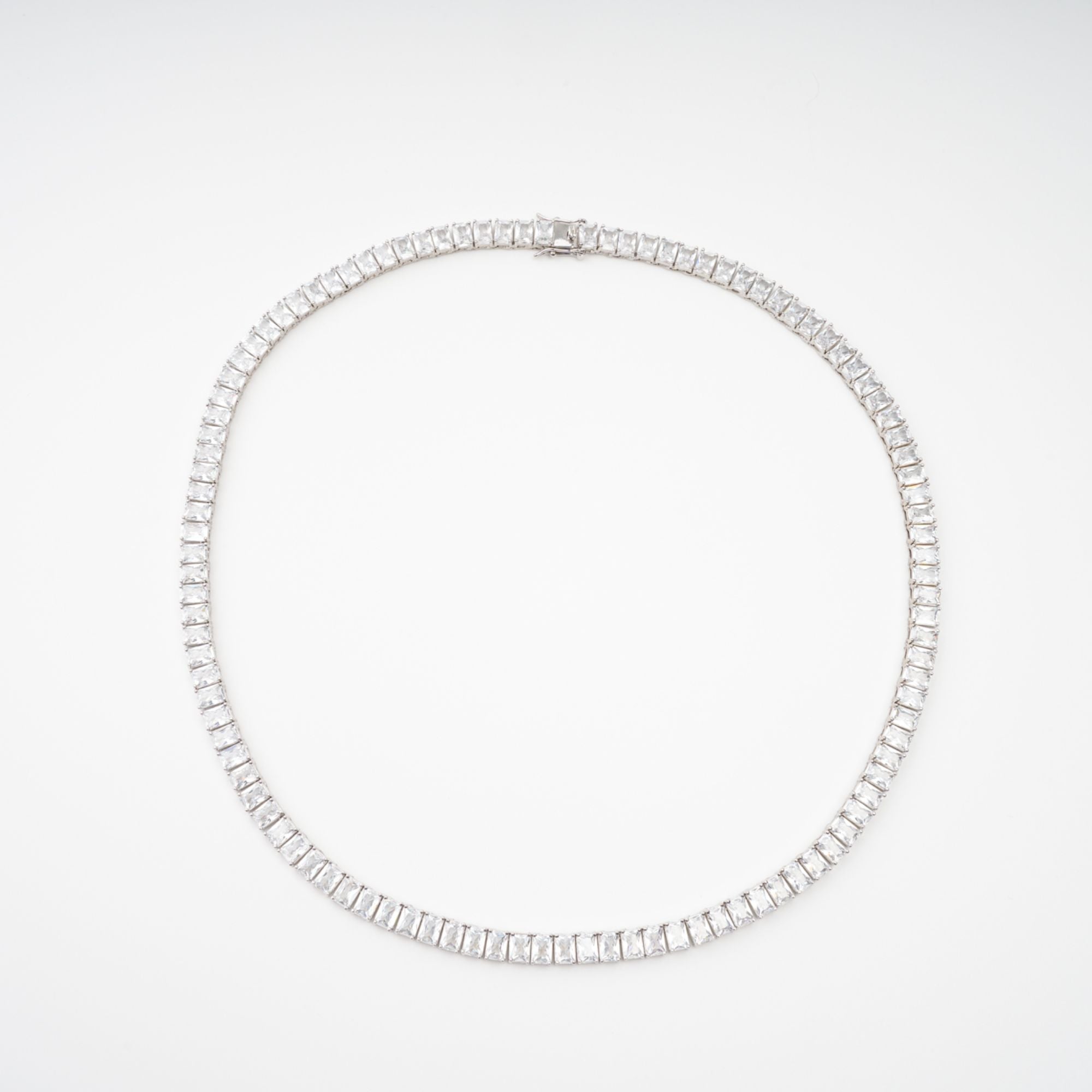 Florence Silver Tone Crystal Embellished Necklace (Final Sale)