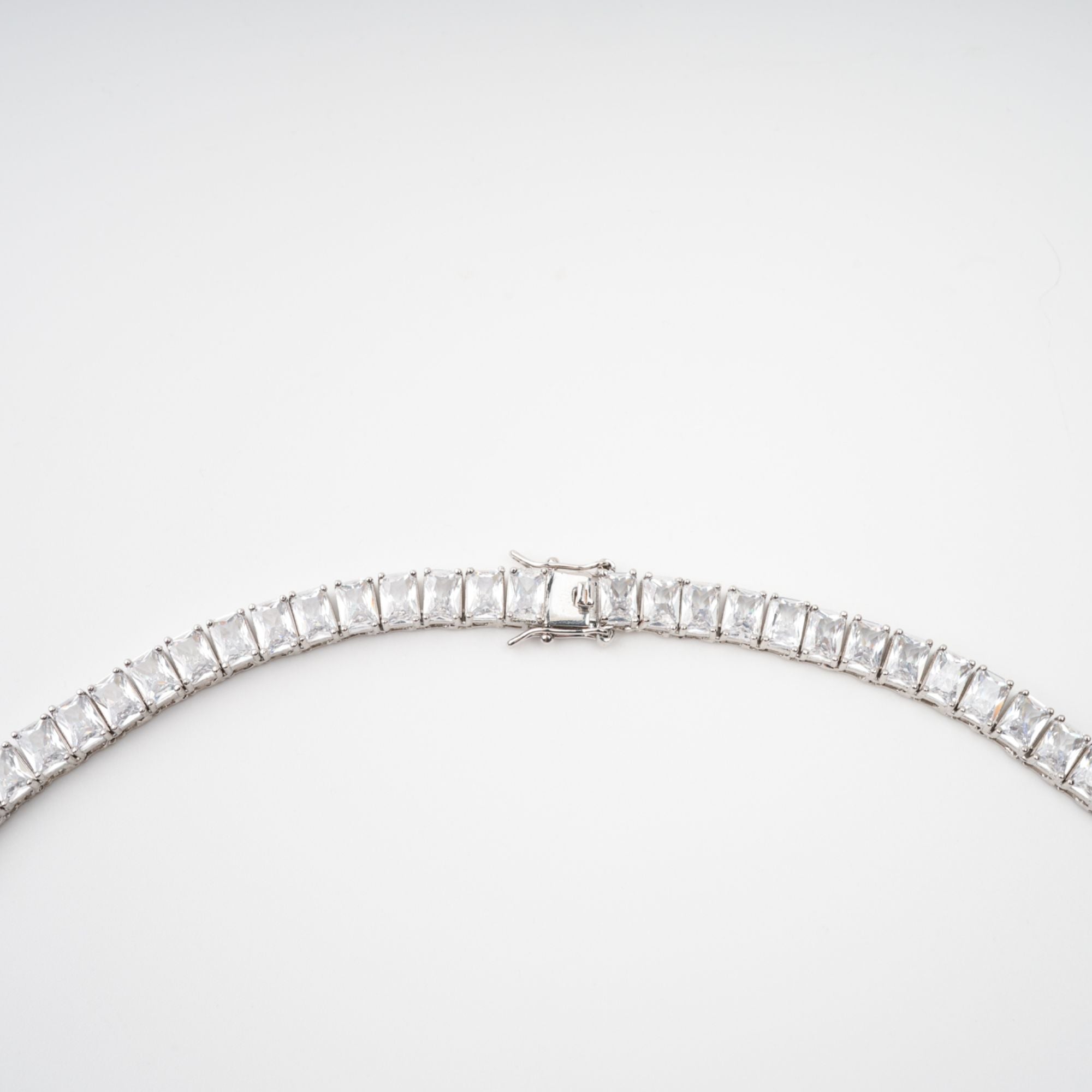 Florence Silver Tone Crystal Embellished Necklace (Final Sale)
