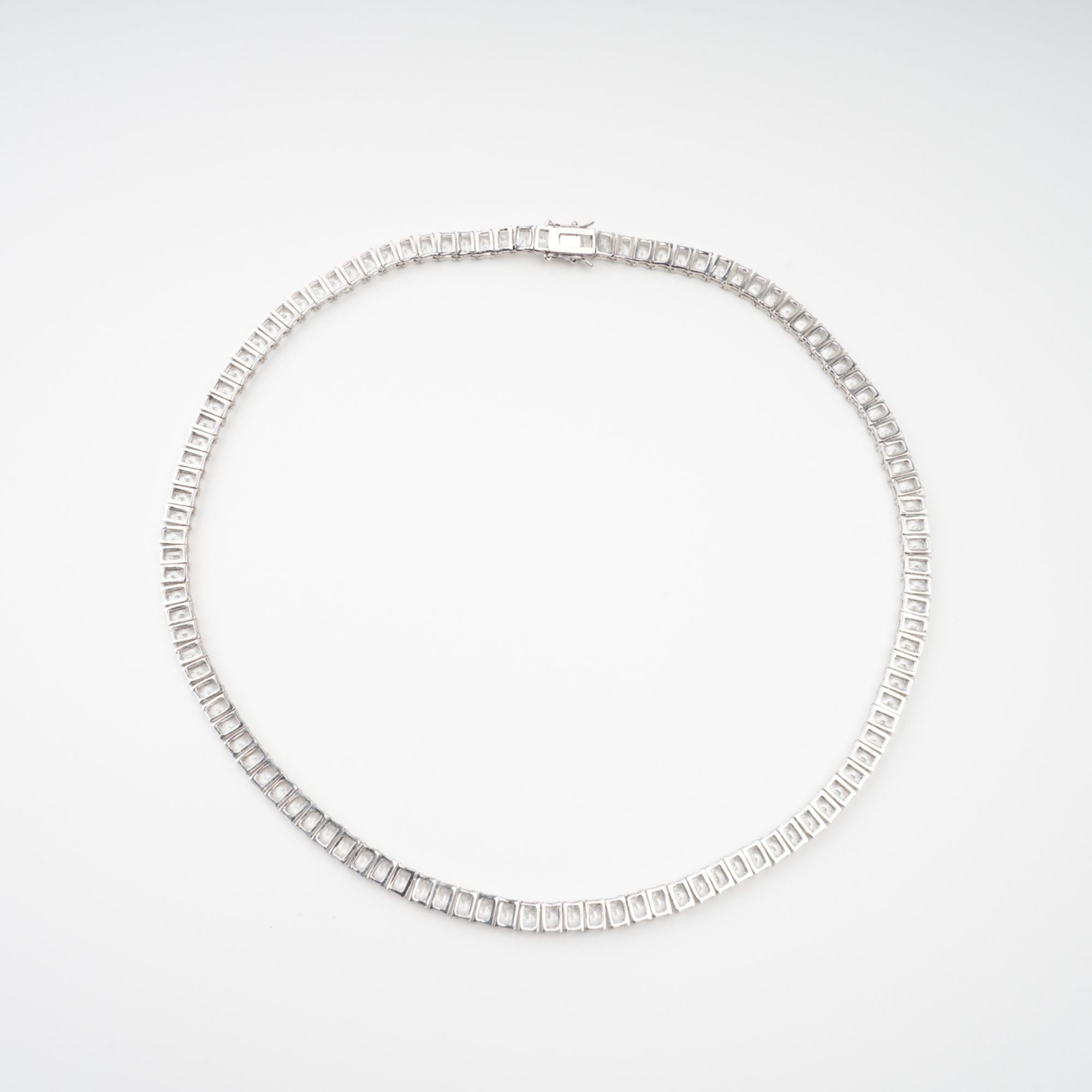 Florence Silver Tone Crystal Embellished Necklace (Final Sale-US Only)
