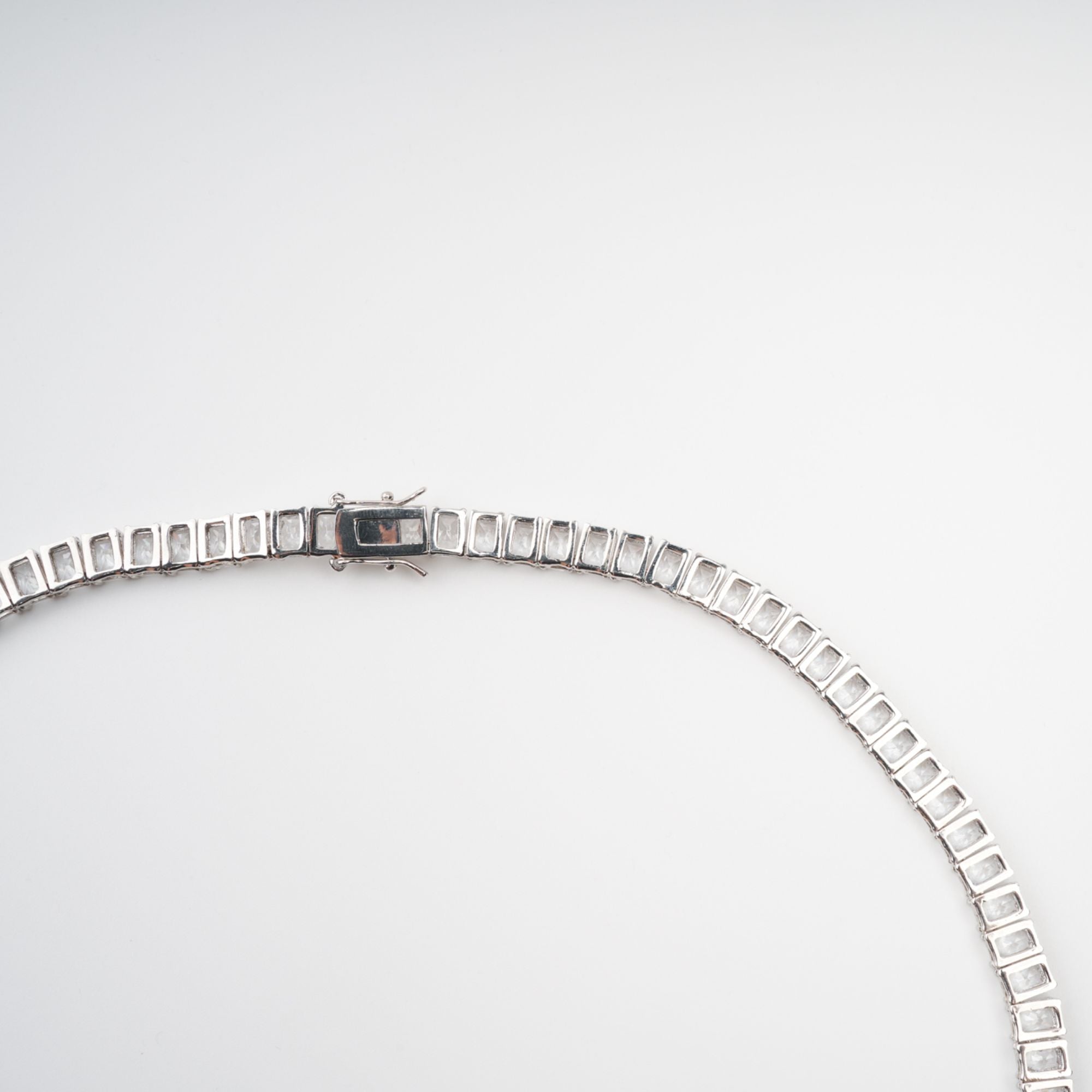 Florence Silver Tone Crystal Embellished Necklace (Final Sale)