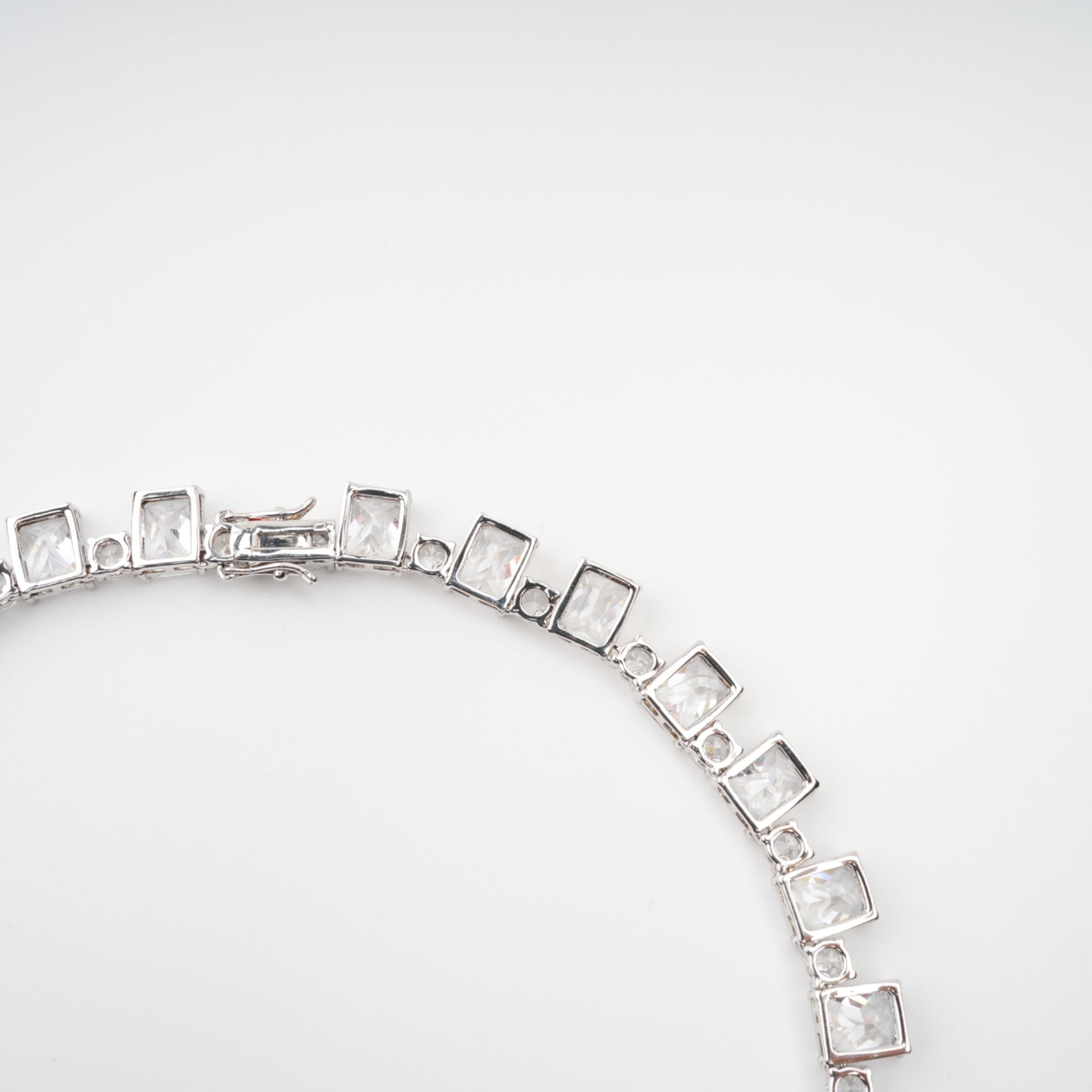 Mathilde Silver Tone Crystal Embellished Necklace (Final Sale)