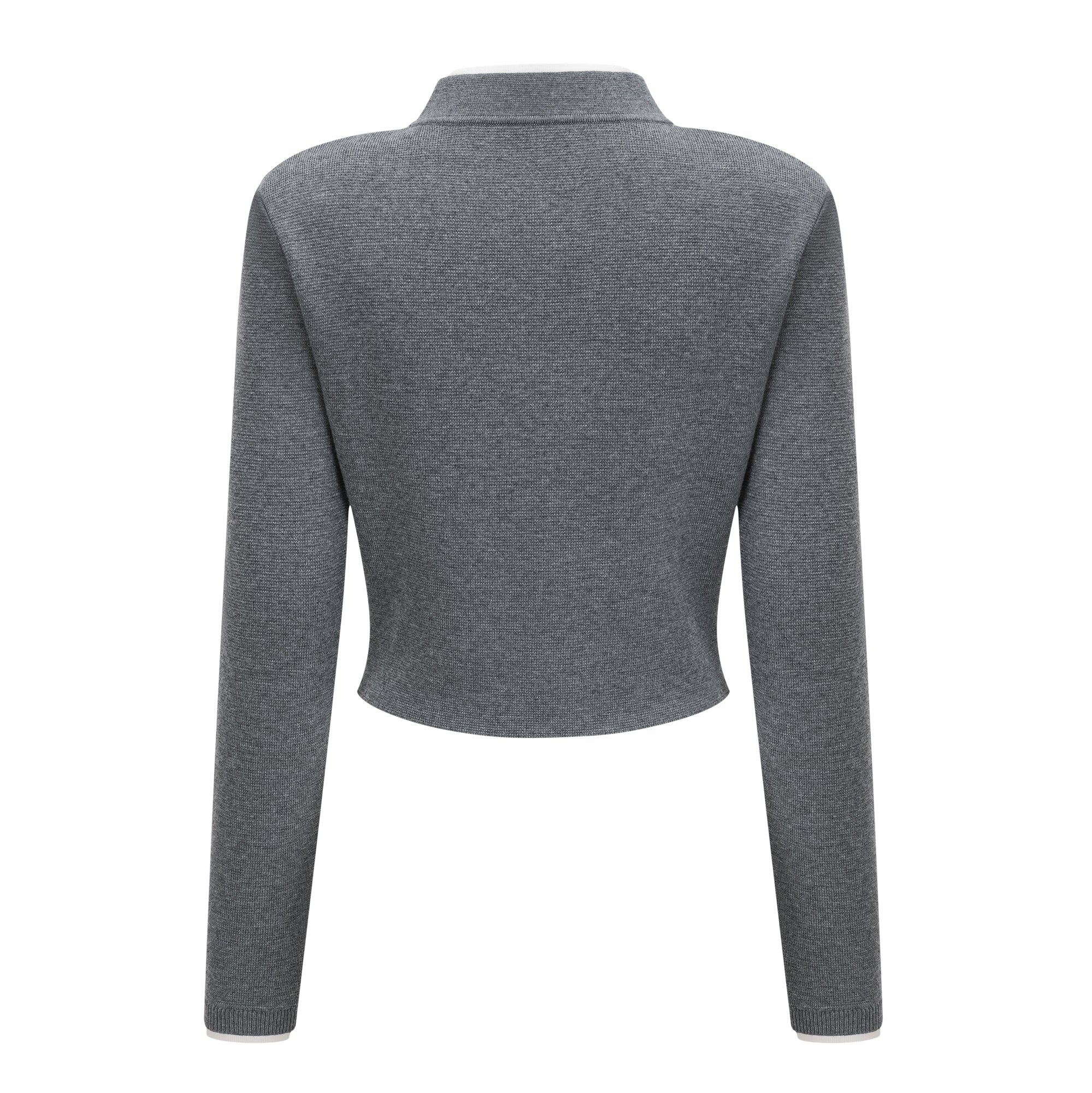 Lisette Grey 3D Petal Knit Cardigan (Final Sale-US Only)