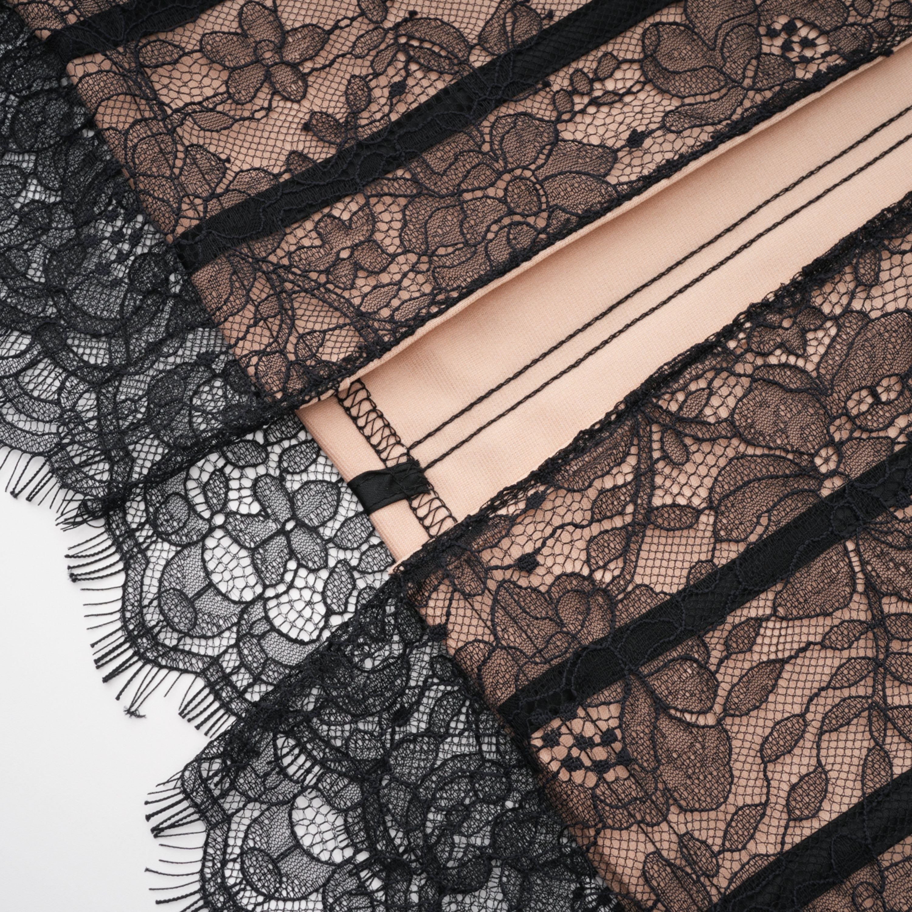 Urszula Black Floral Lace Corset Maxi Dress (Final Sale-US Only)