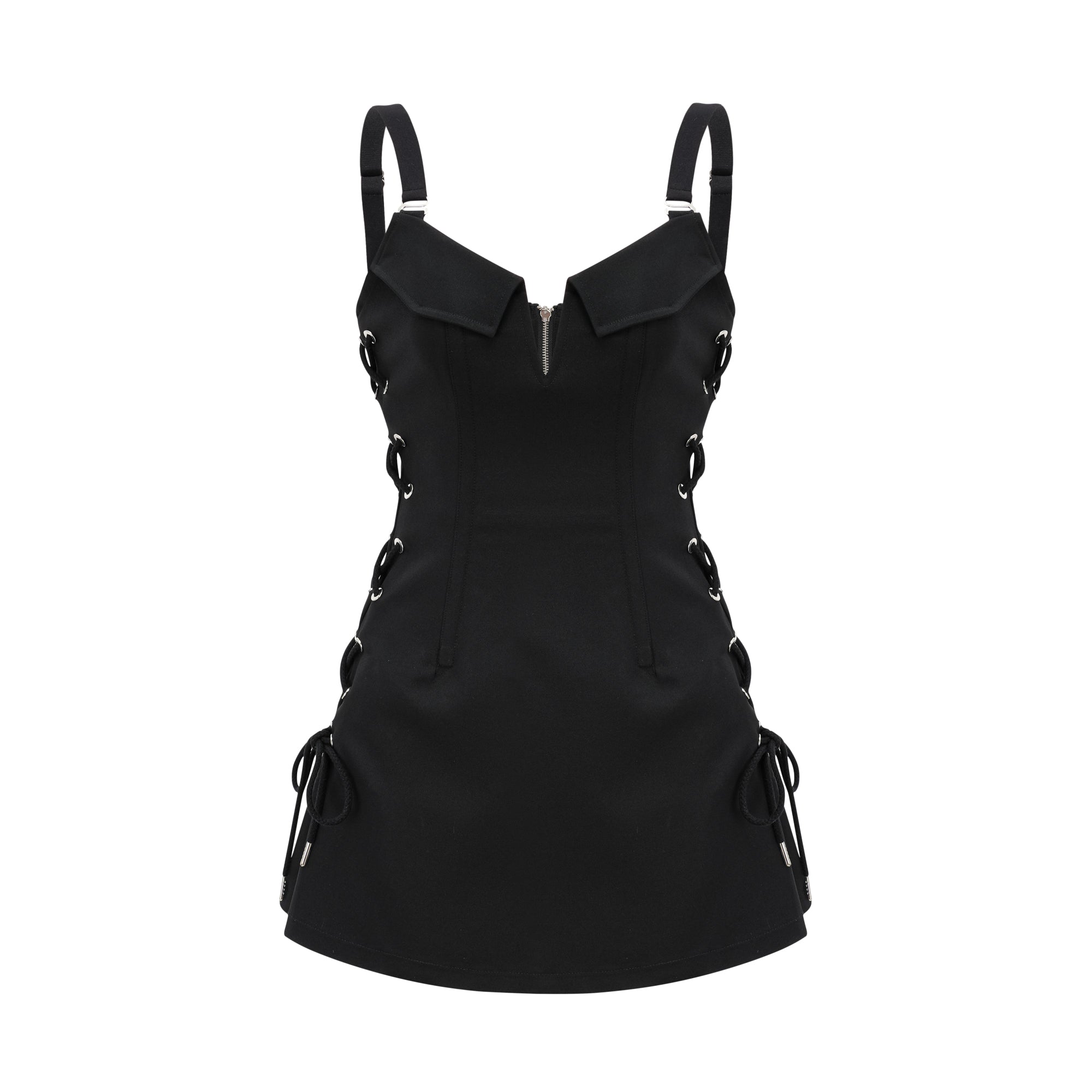 Jaina black hook & eye pocket dress (Final Sale-US Only)