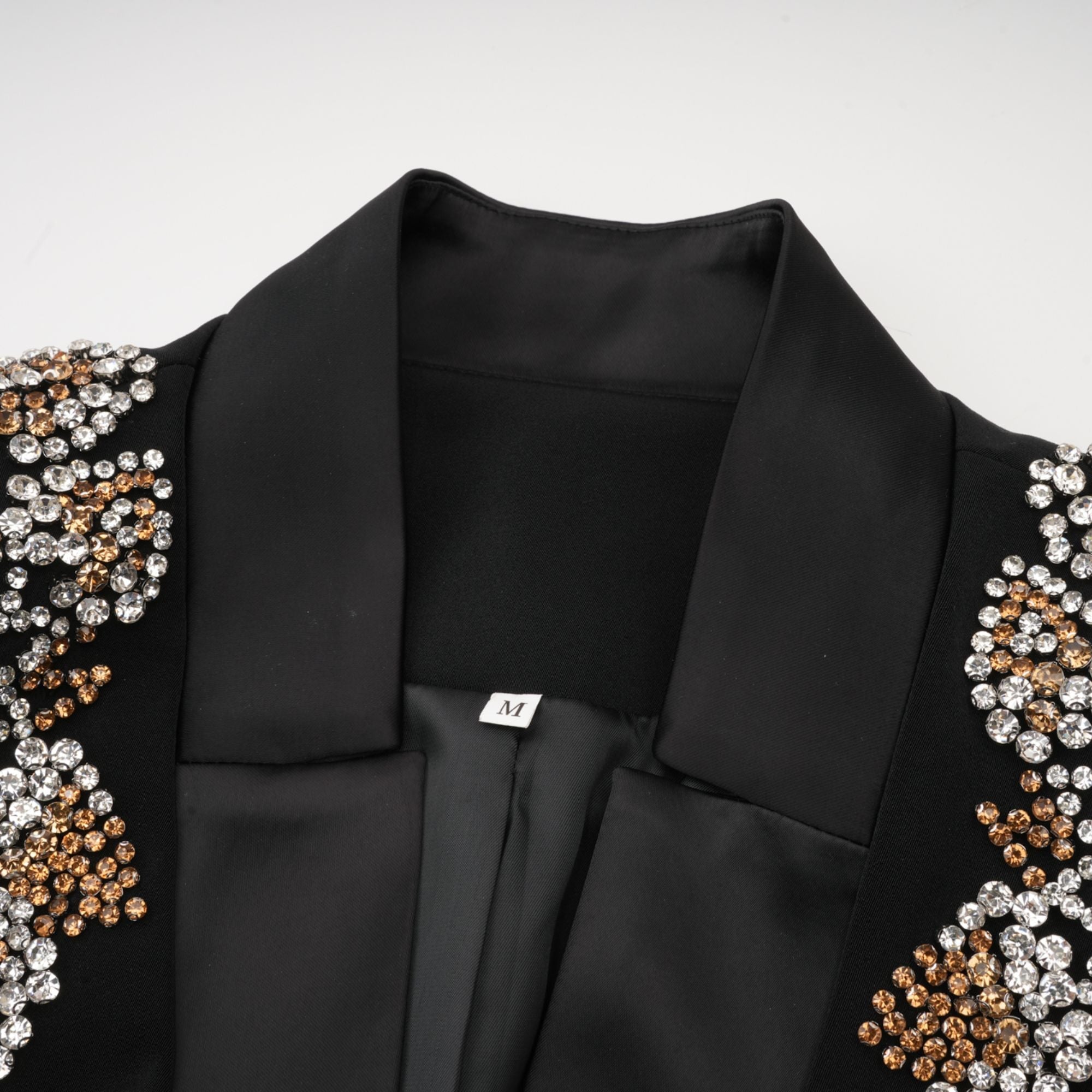 Delphine black embellished jacket & trousers matching set (Final Sale)