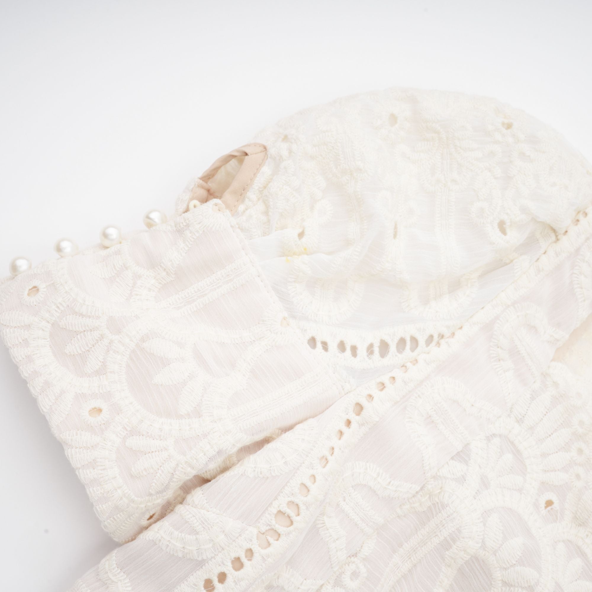 Anaïs faux-pearl embellished cut-out midi dress(Final Sale)
