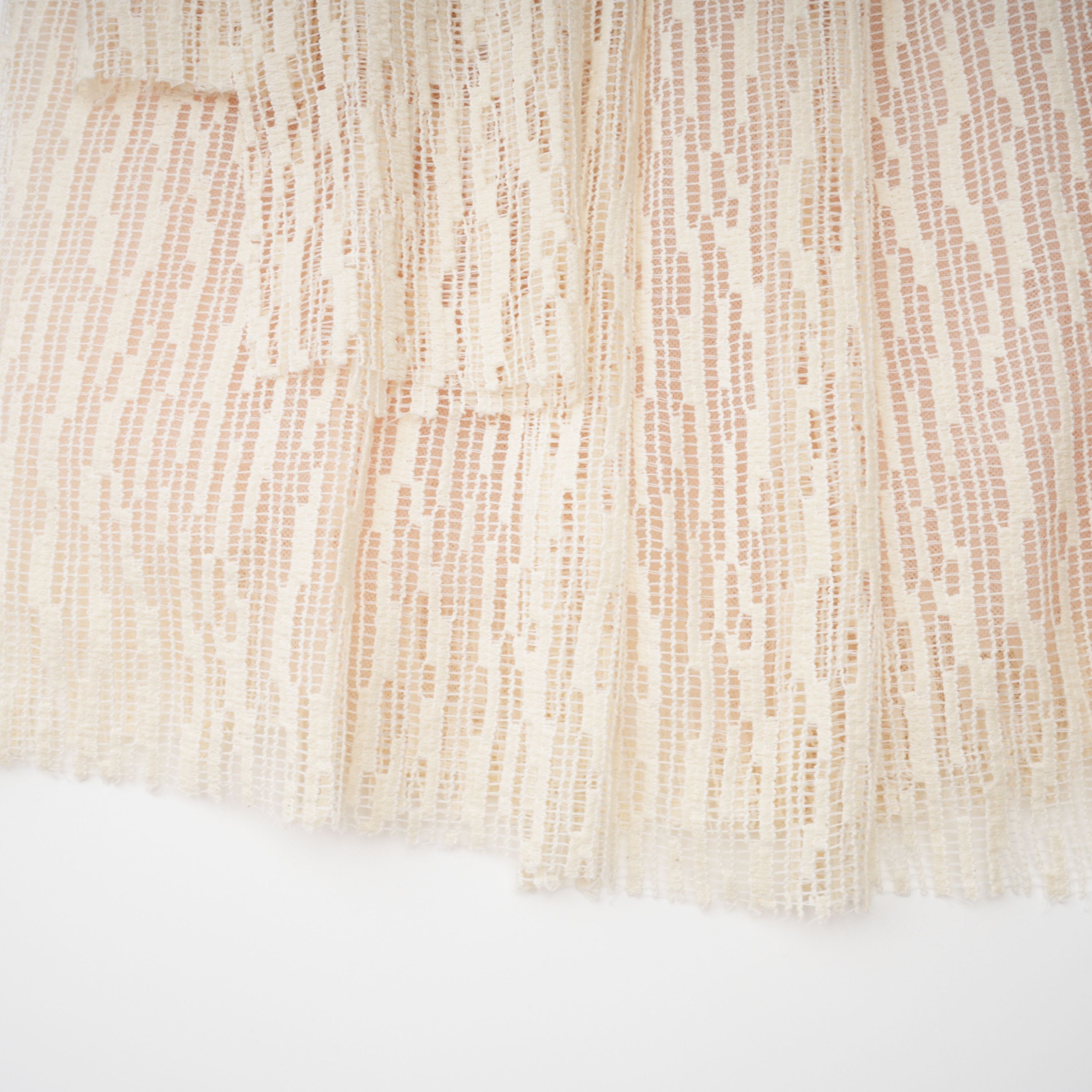 Cynthia Neutrals 3D Petal Textured Midi Dress (Final Sale)